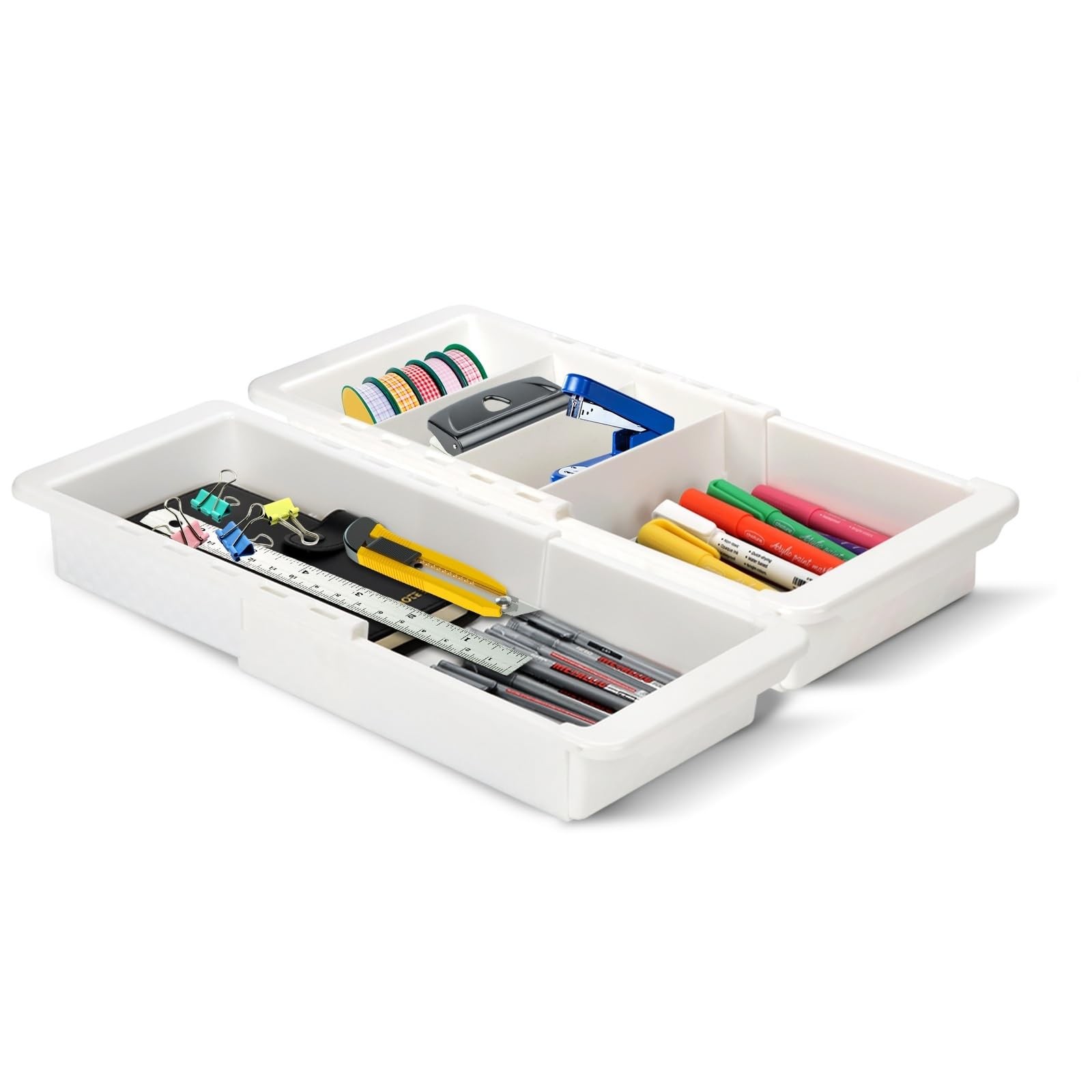 Expandable Drawer Organizer, 2 PCS Adjustable Drawer Organizer Trays, Drawer …
