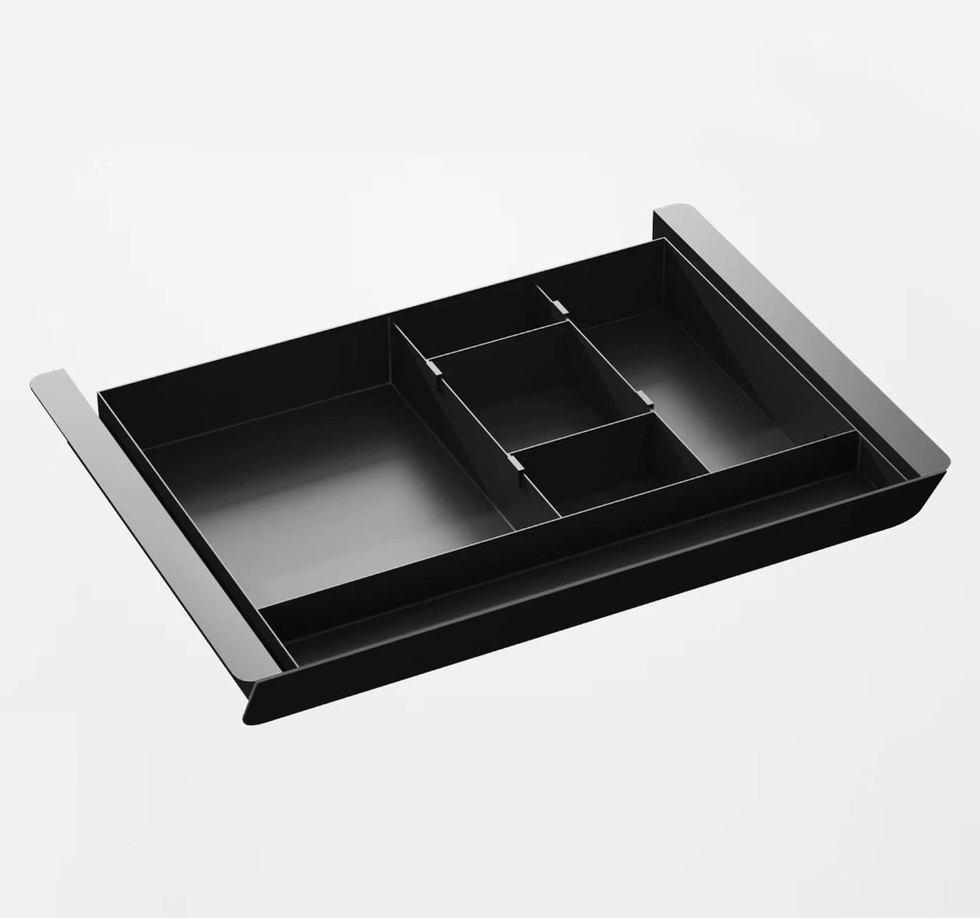 Under Desk Mounted Sliding Pull-out Drawer with Pencil Tray and Slide Storage