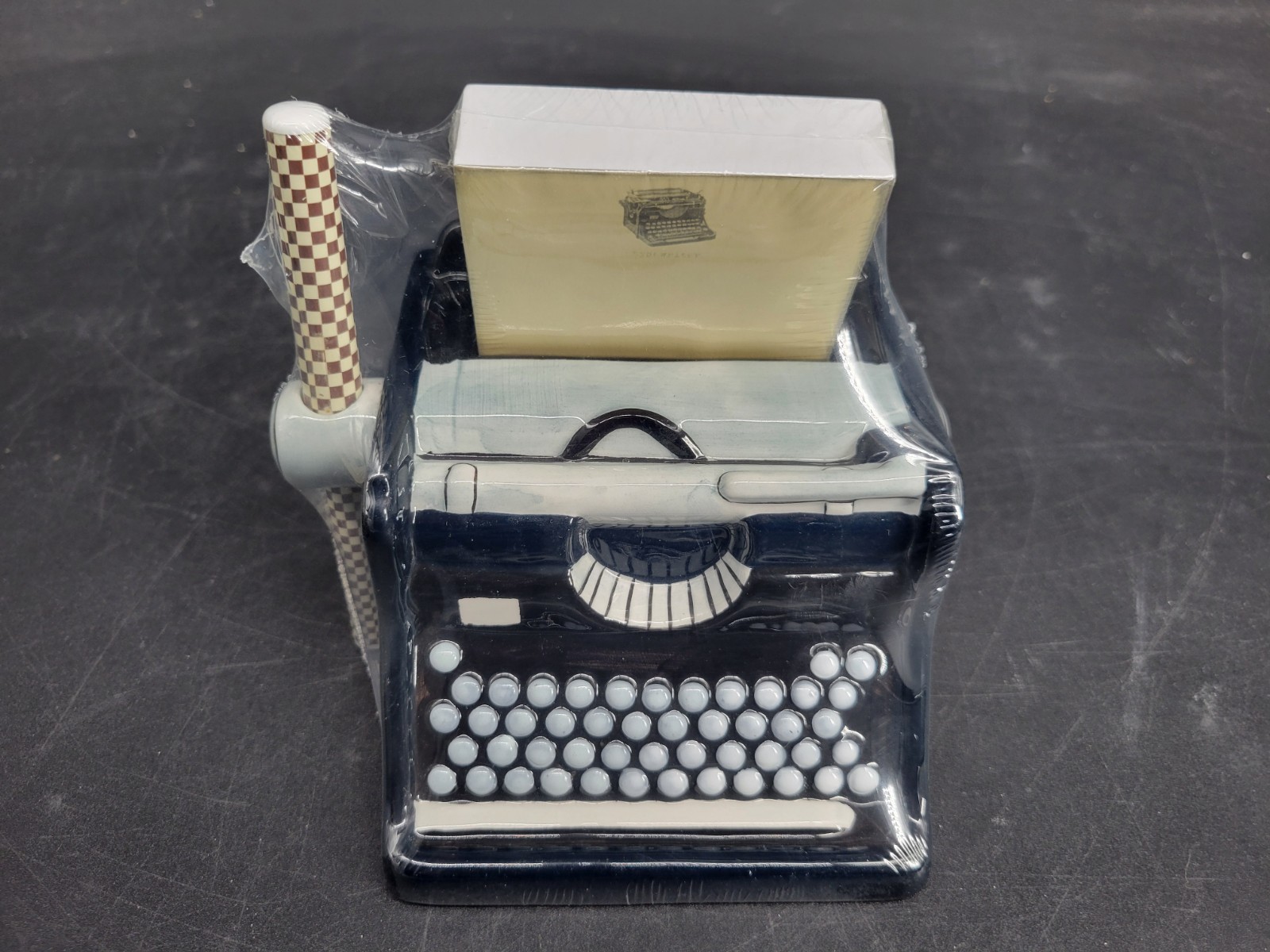 Vintage 2005 Typewriter Shape Ceramic Gift Set by Tri-Coastal Design -New In Box