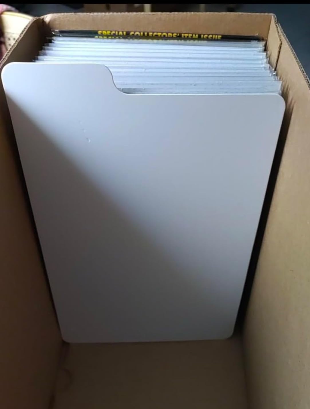 25 Pack Cardboard Comic Book Dividers with Tabs, Storage Box Organizers