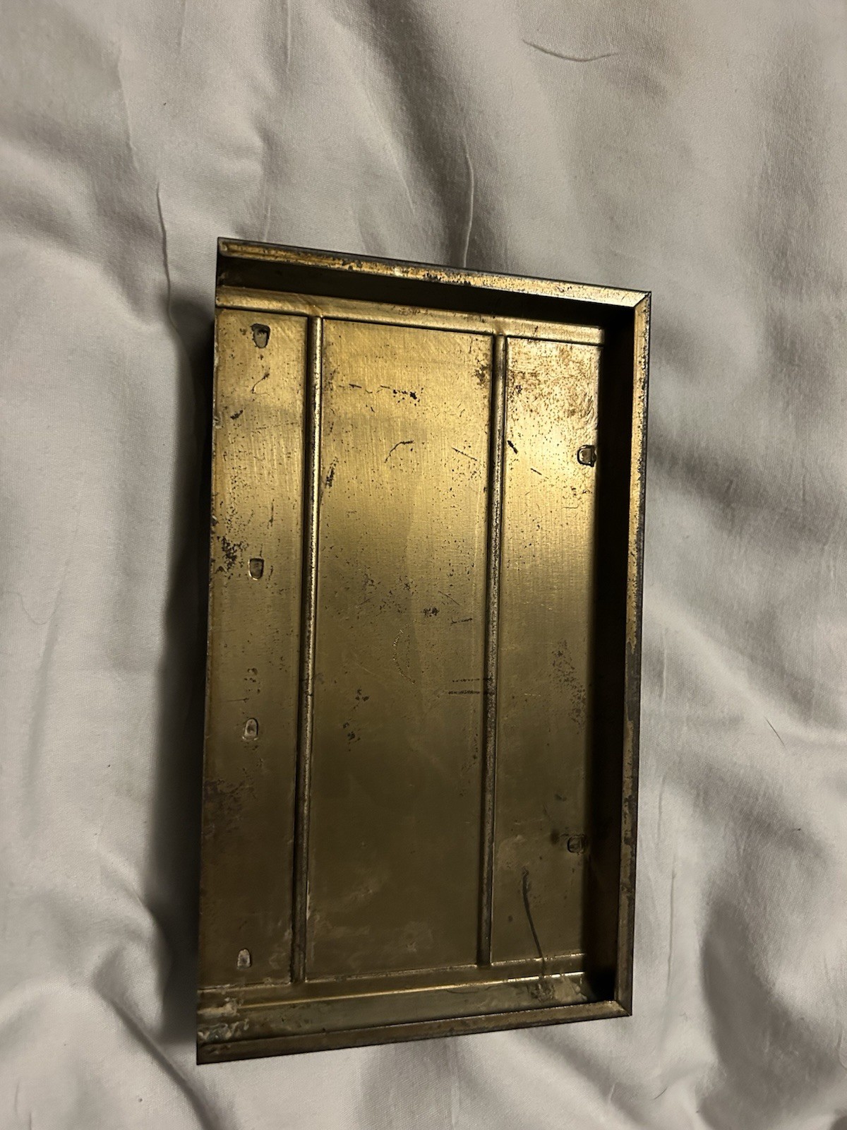 Brass Desk Organizer By: The Lincoln Fireproof Storage Co.