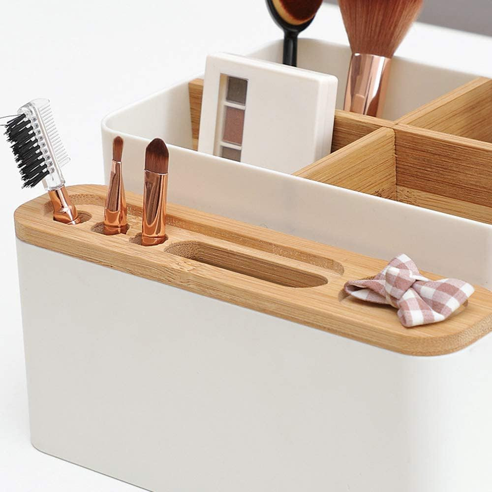 Desktop Storage Box Pencil Pen Holder Makeup Brushes Organizer for Office Suppli