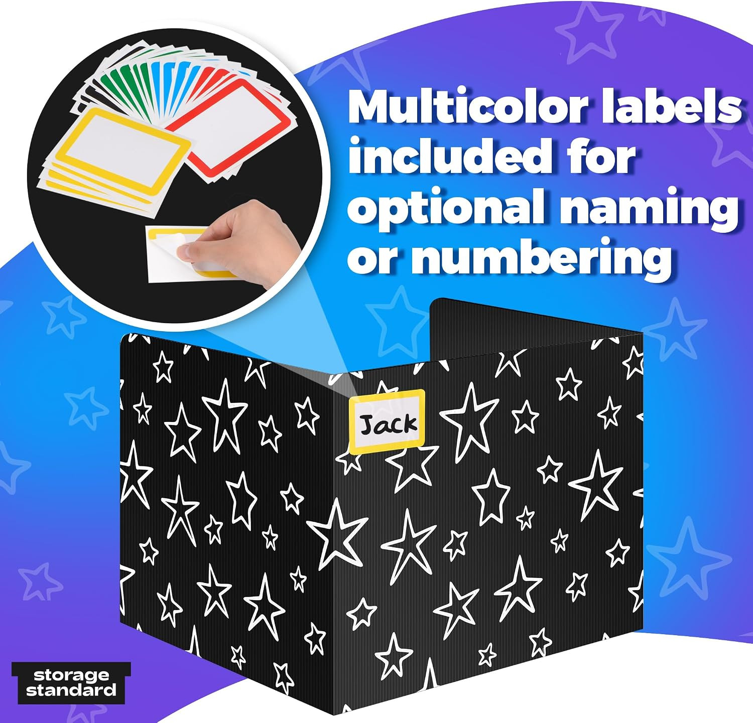 22-Pack Desk Dividers for Students – Star, Durable & Waterproof Plastic Study Ca