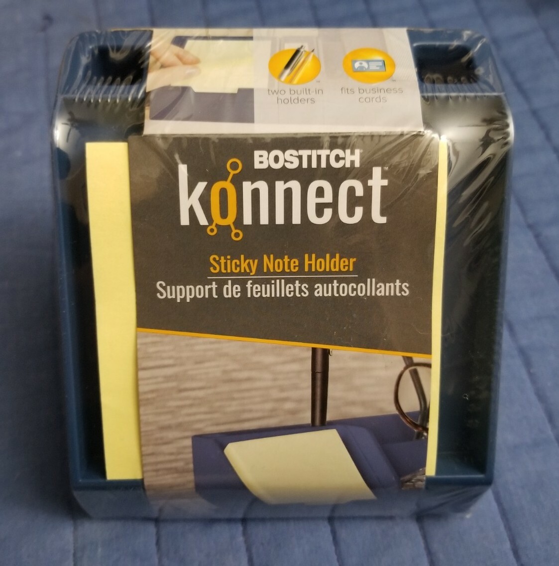 Bostitch Konnect Plastic Sticky Note & Card KT-CARD-BLUE