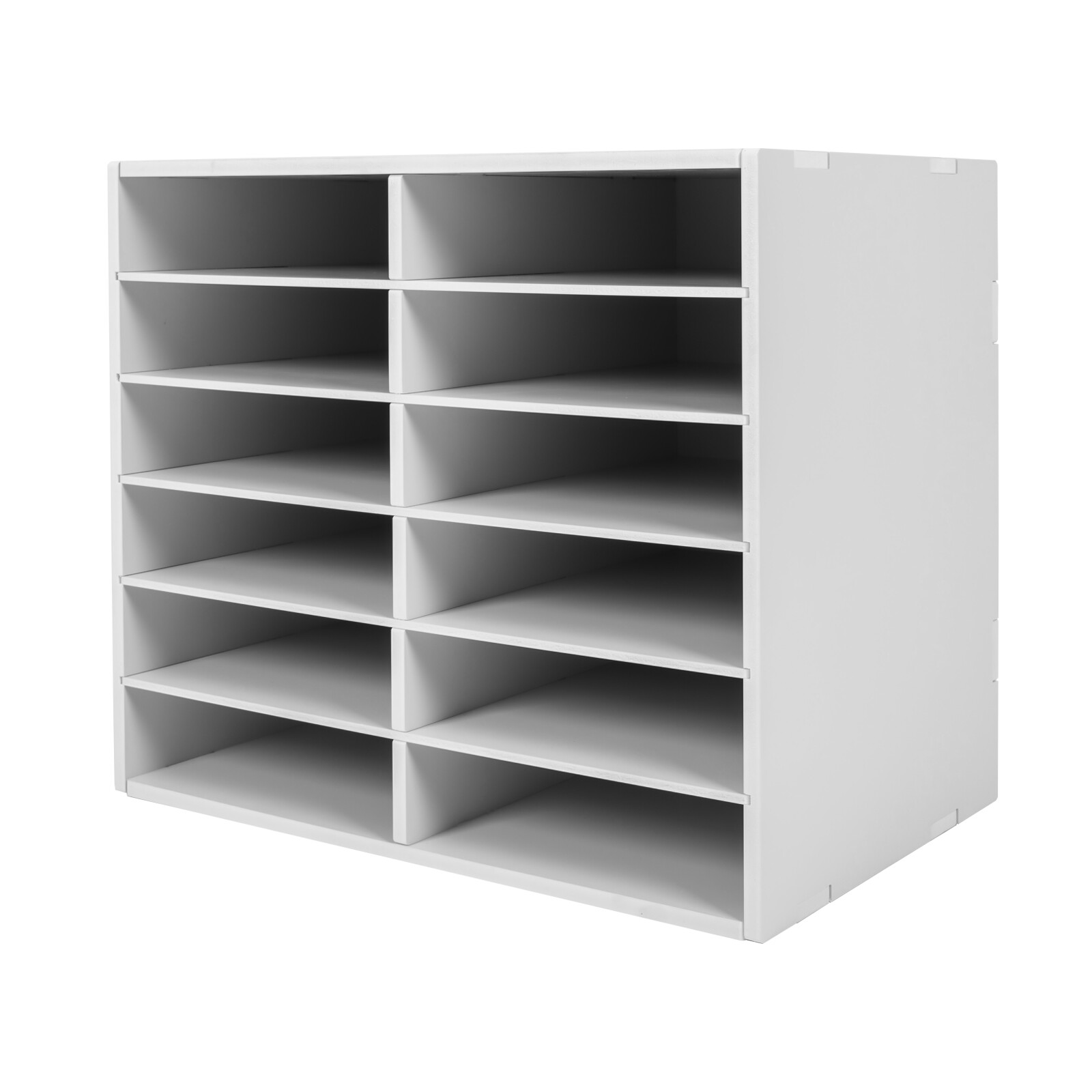 Desktop Literature Organizer File Sorter Paper Storage Holder 12 Compartments