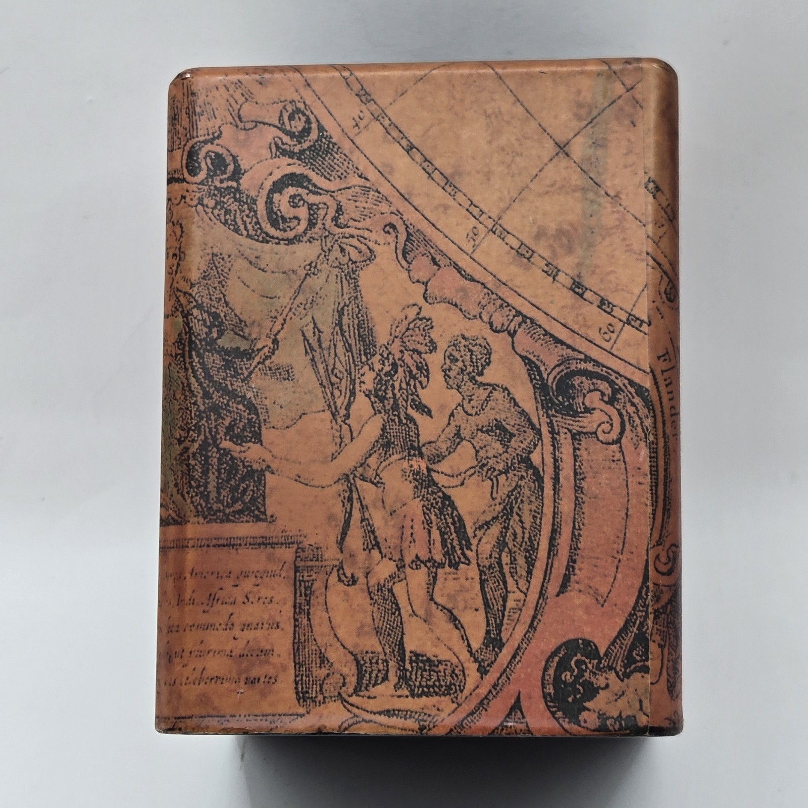 OOAK VTG Handmade Storia Art Inlay Pen & Pencil Holder Desk Office Decor 4.5″H