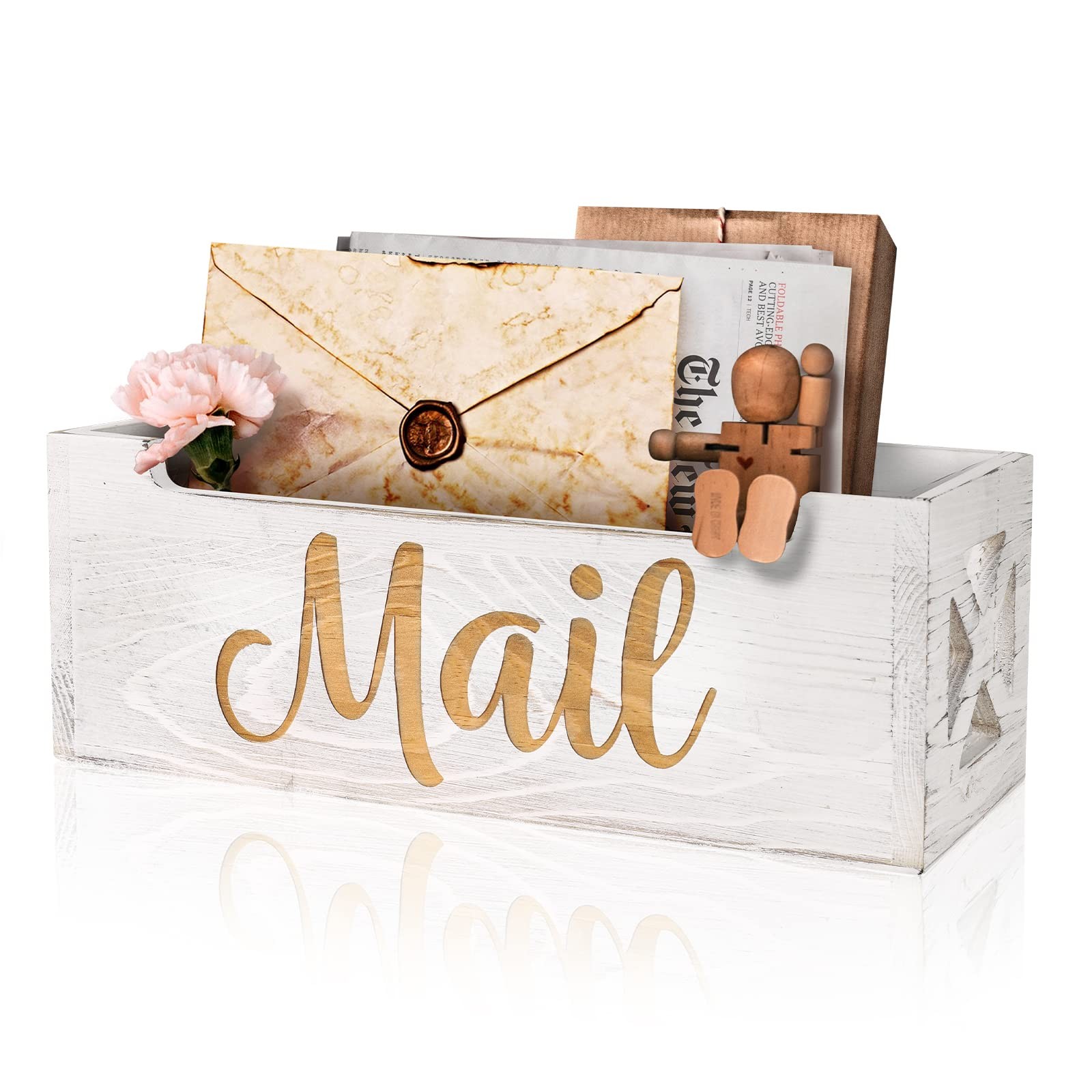 Mail Holder Countertop – Mail Organizer Countertop, Mail Holder Box for Desk,…