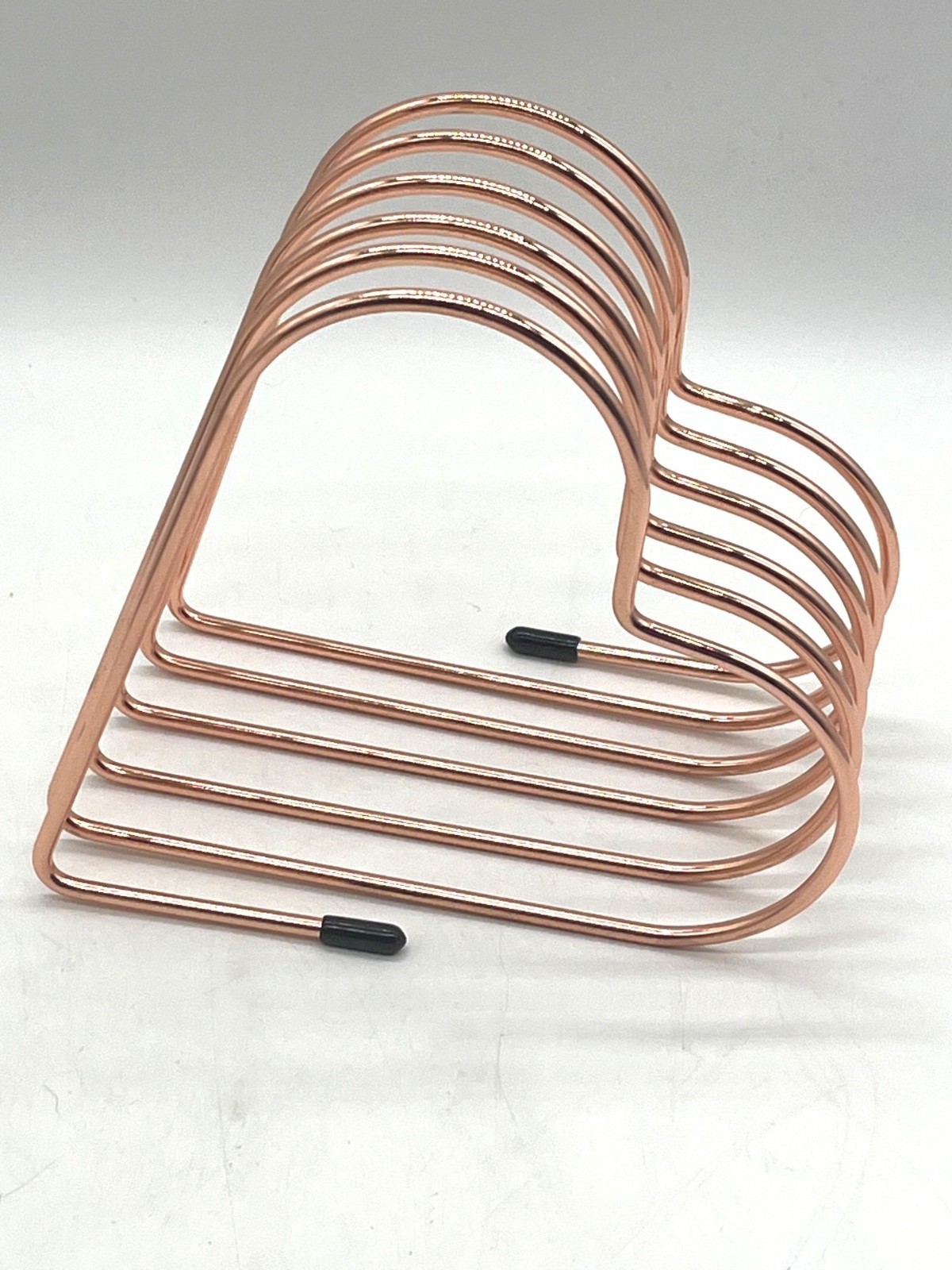 Rose Gold Metal File Organizer 5 Slot Design For Office Home Desk Organization