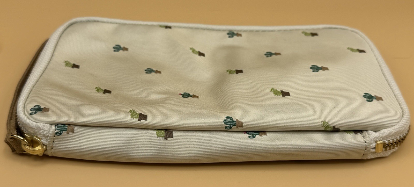Hobonichi Small Drawer Pouch Bow & Tie Cactus Zip Organizer Wristlet Case