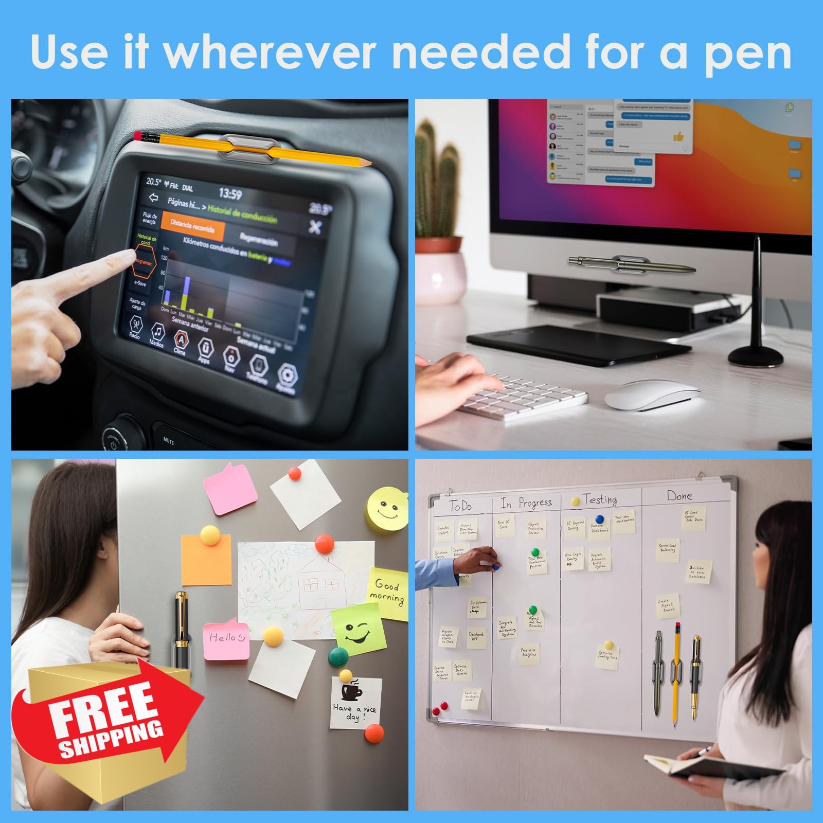 VZZNN Pencil Holder Grey 20 PCS