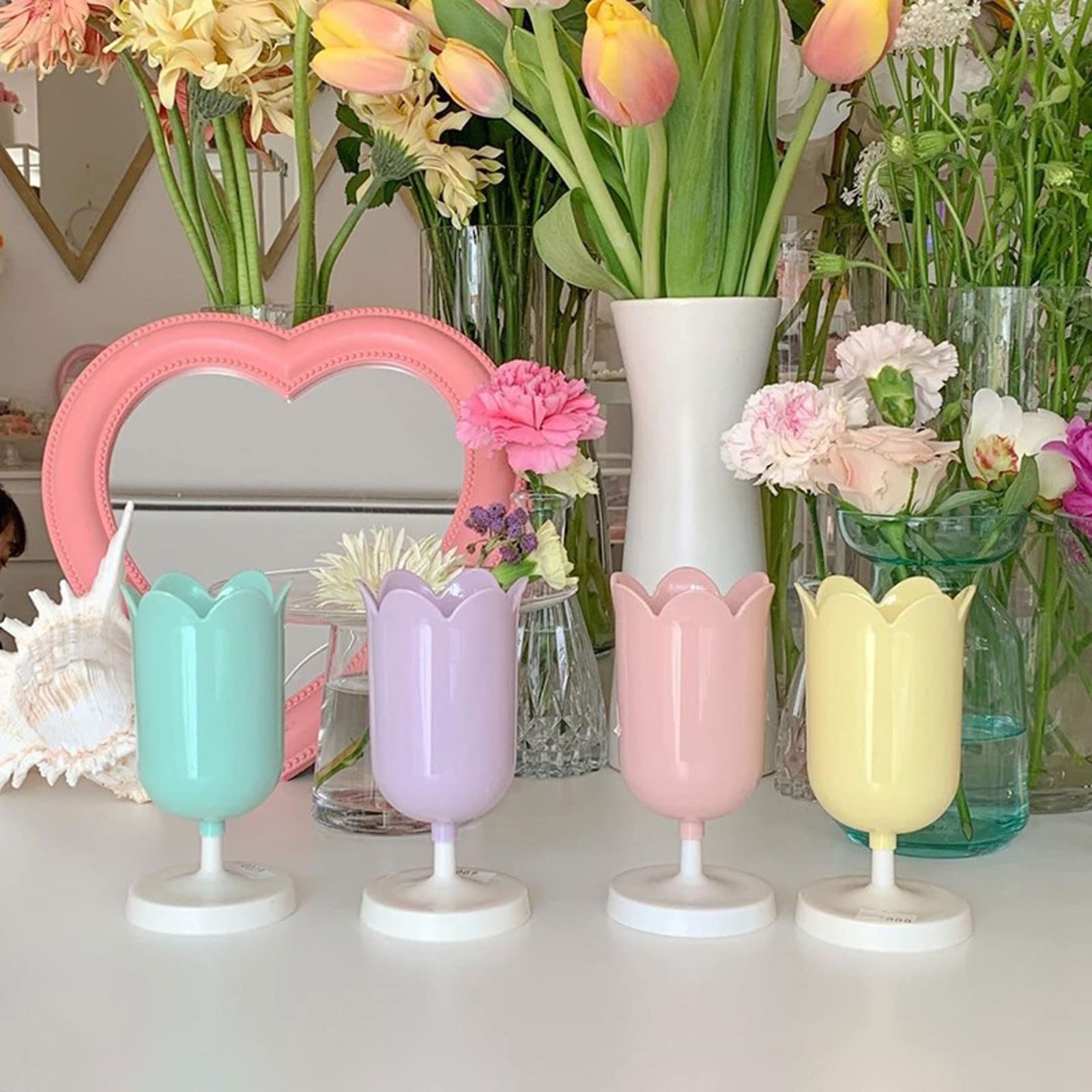 Tulip Pen Holder for Desk Cute Organizer Desk Organizer Makeup Brush Holder G…