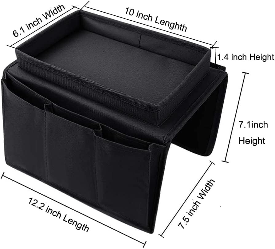 Sofa Armrest Organizer with Cup Holder No-Slip Couch Sofa Armrest Organiser C…
