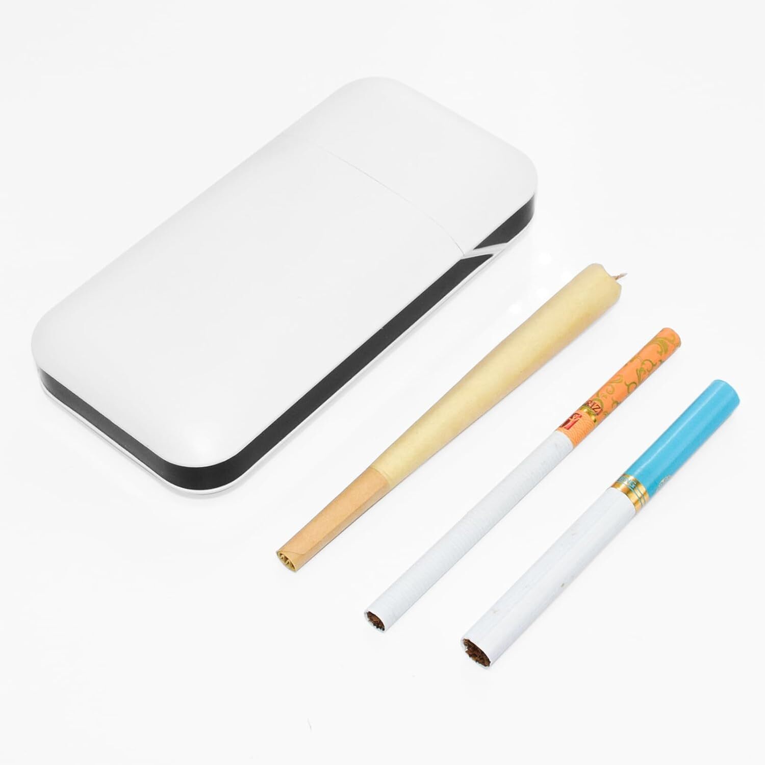 Extra Large Pre-Roll Paper Storage Box, Simple White 110MM