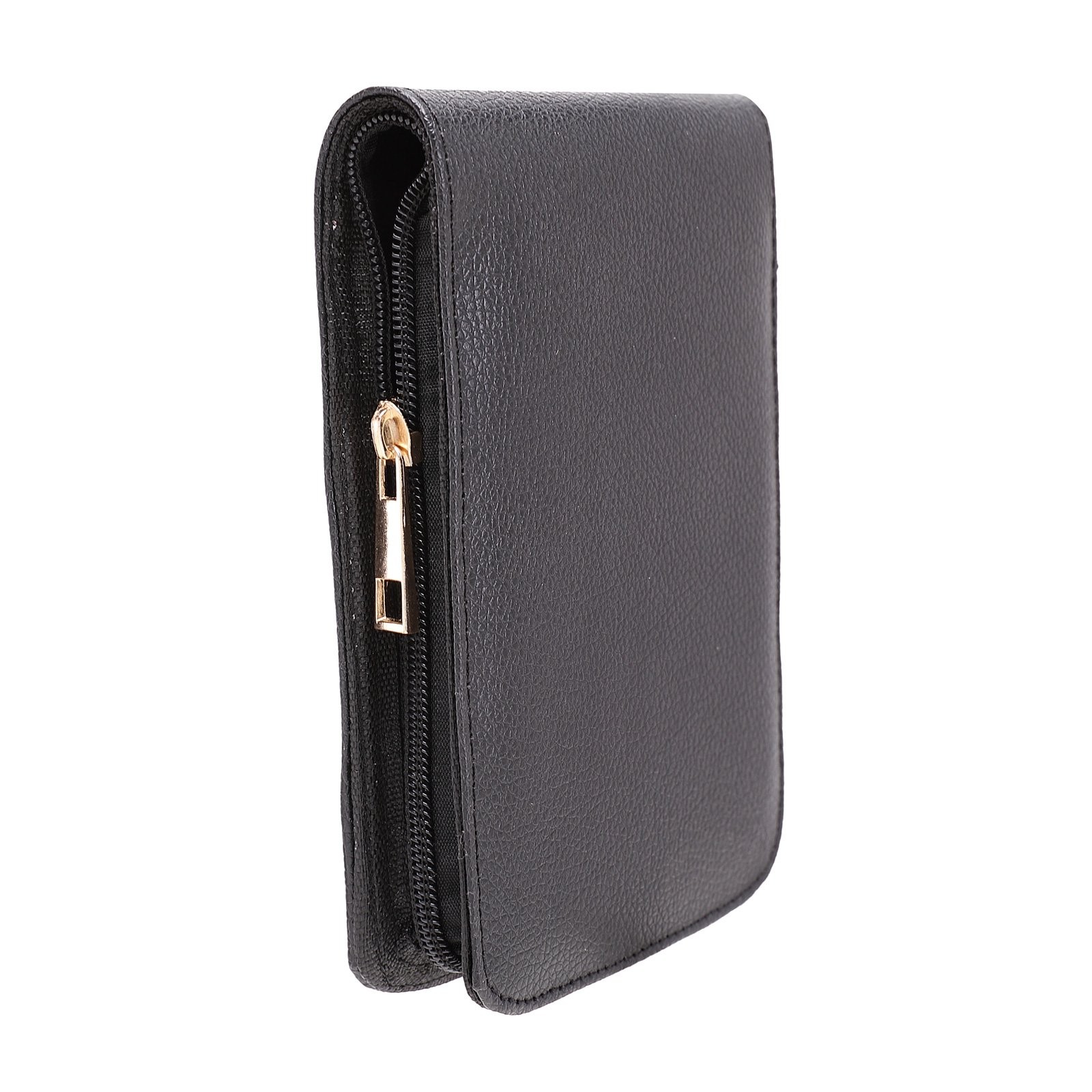 Topoomart Fountain Roller Ball Pen Case Holder PU Leather Bag for 12 Pens Black
