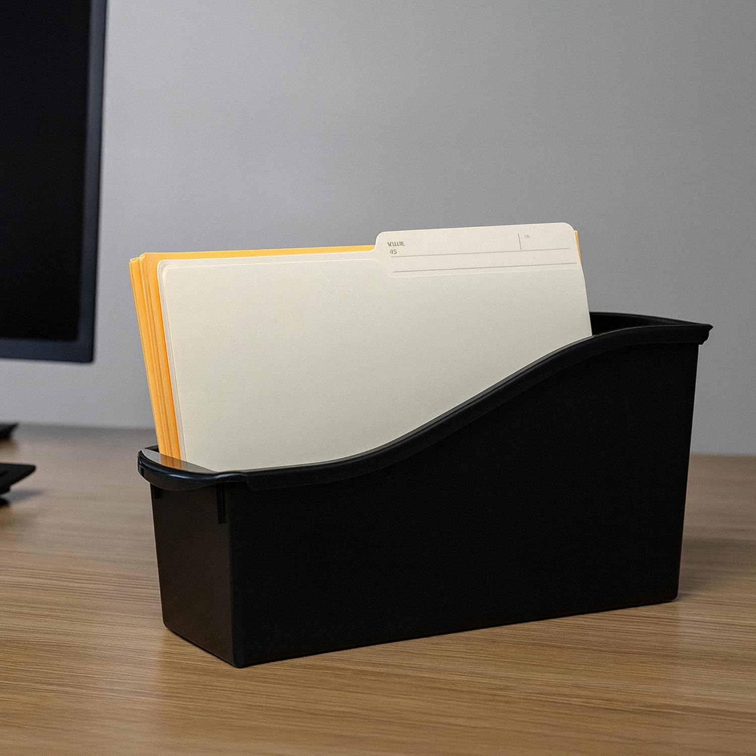 Large Book Bin – Interlocking Plastic Organizer for Home, Office, and Work Space