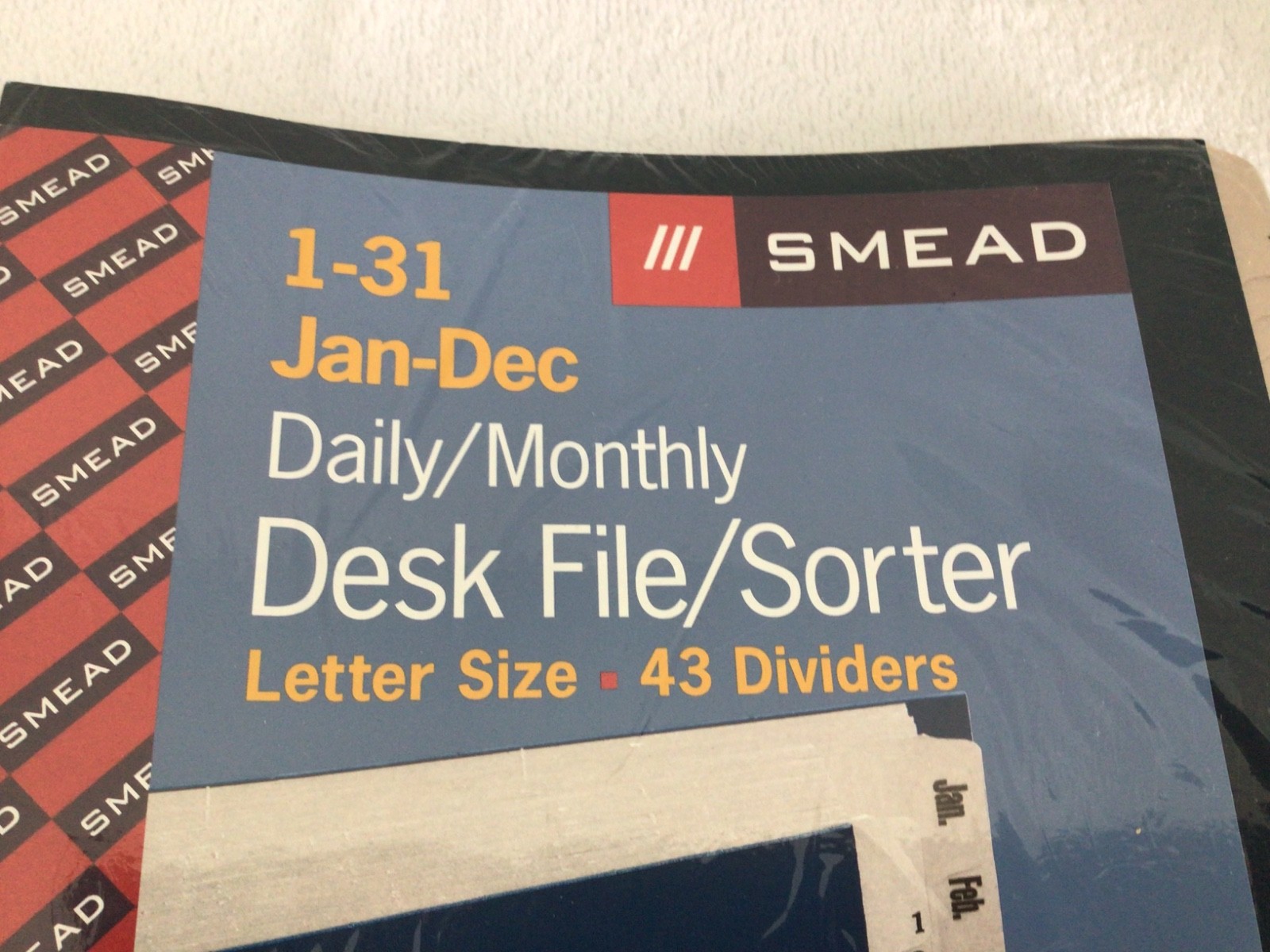 SMEAD Desk File/Sorter Daily (1-31) Monthly (Jan-Dec) 43 Dividers Letter Size