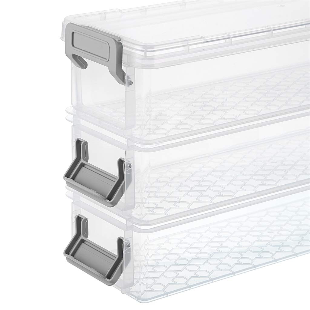 Long Plastic Stackable Boxes Home, Office Supplies Storage Organizer Pencil B…