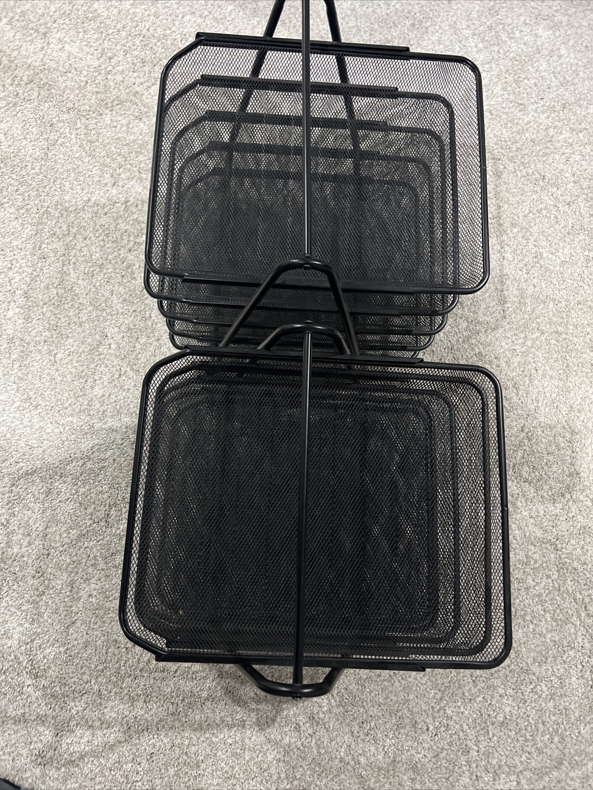 Desk Organizer Mesh Paper Tray 5Tier Heavy Duty Lightweight Steel Home OfficeUse