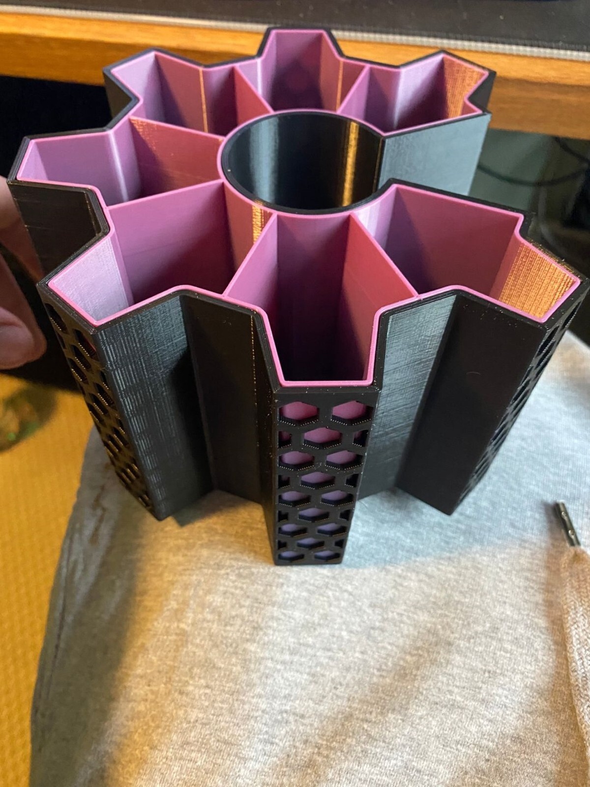 Dual Color Pen and Tools Holder Desk Organizer