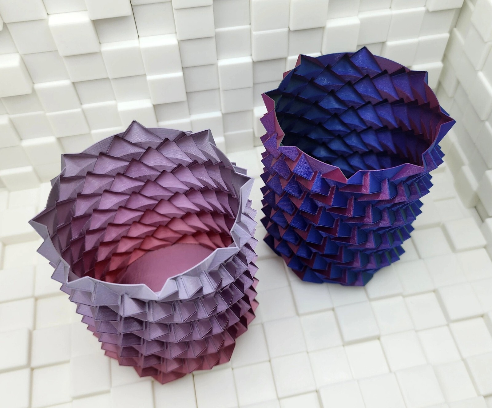 Dragon Tail Spiral Desk Organizer 2-Pack Bundle Color Changing Pen Holder