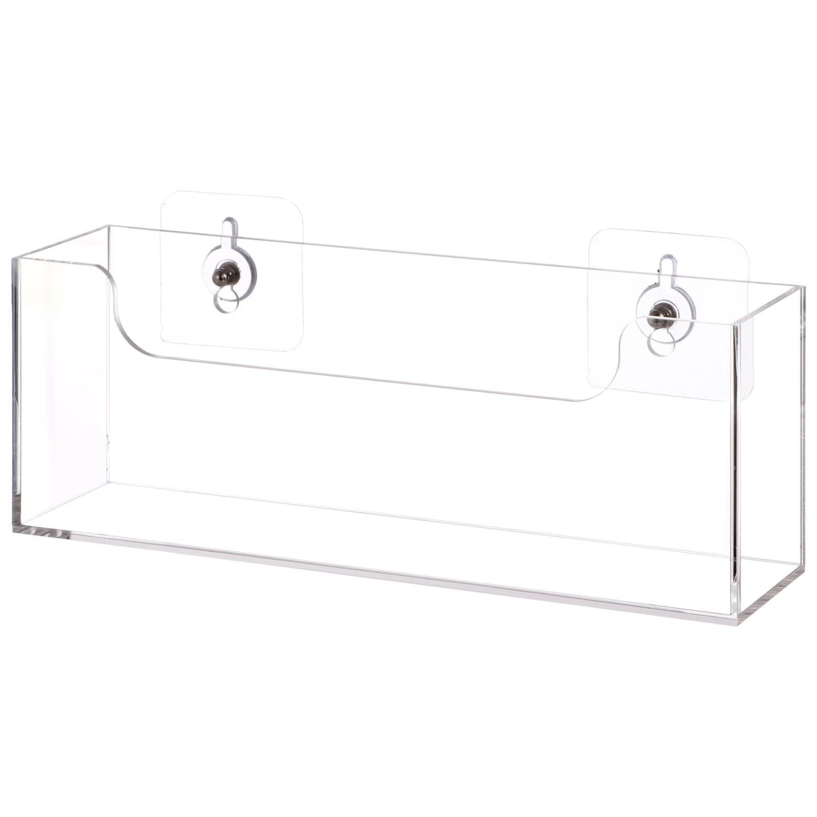 Clear Acrylic Mail Holder Box Desk Wall Mount Organizer Tabletop Storage