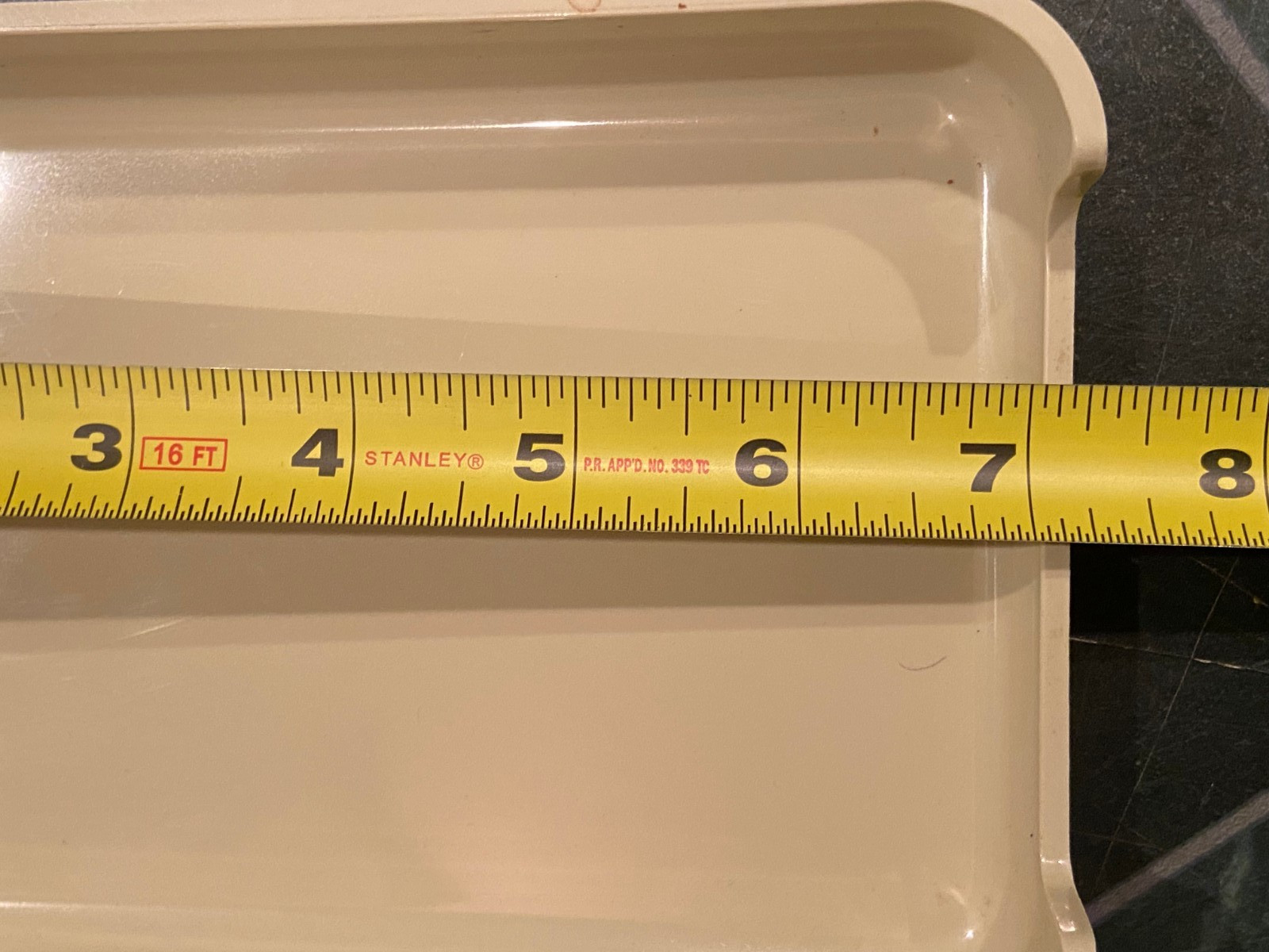 1979 Eldon Office Products Tan Tray 7 1/4″ X 4 3/4″ *Pre-Owned/No Box* t2