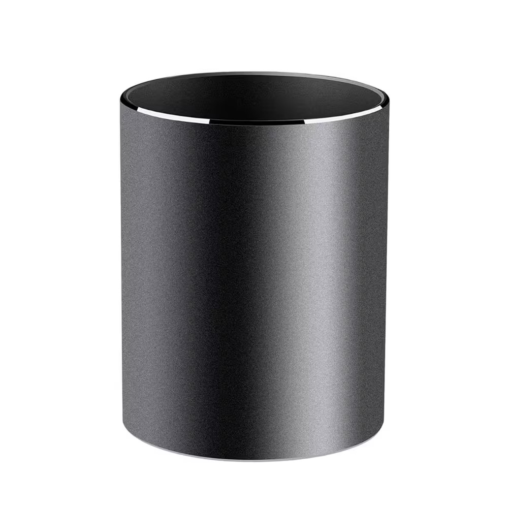 3.15 X 3.15 X 3.94 In. Aluminum round Pen Holder for Desk, Office, School, Home