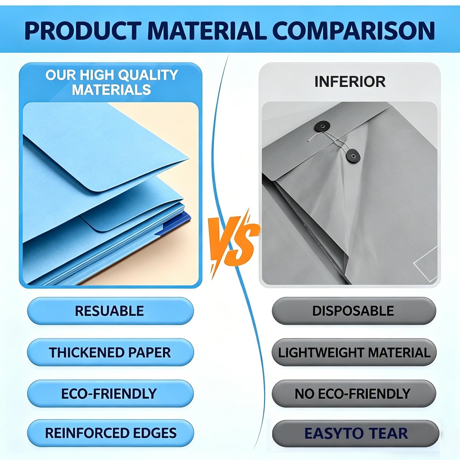 Important Document Organizer Folders Bound Expanding File For Papers Safe Blue