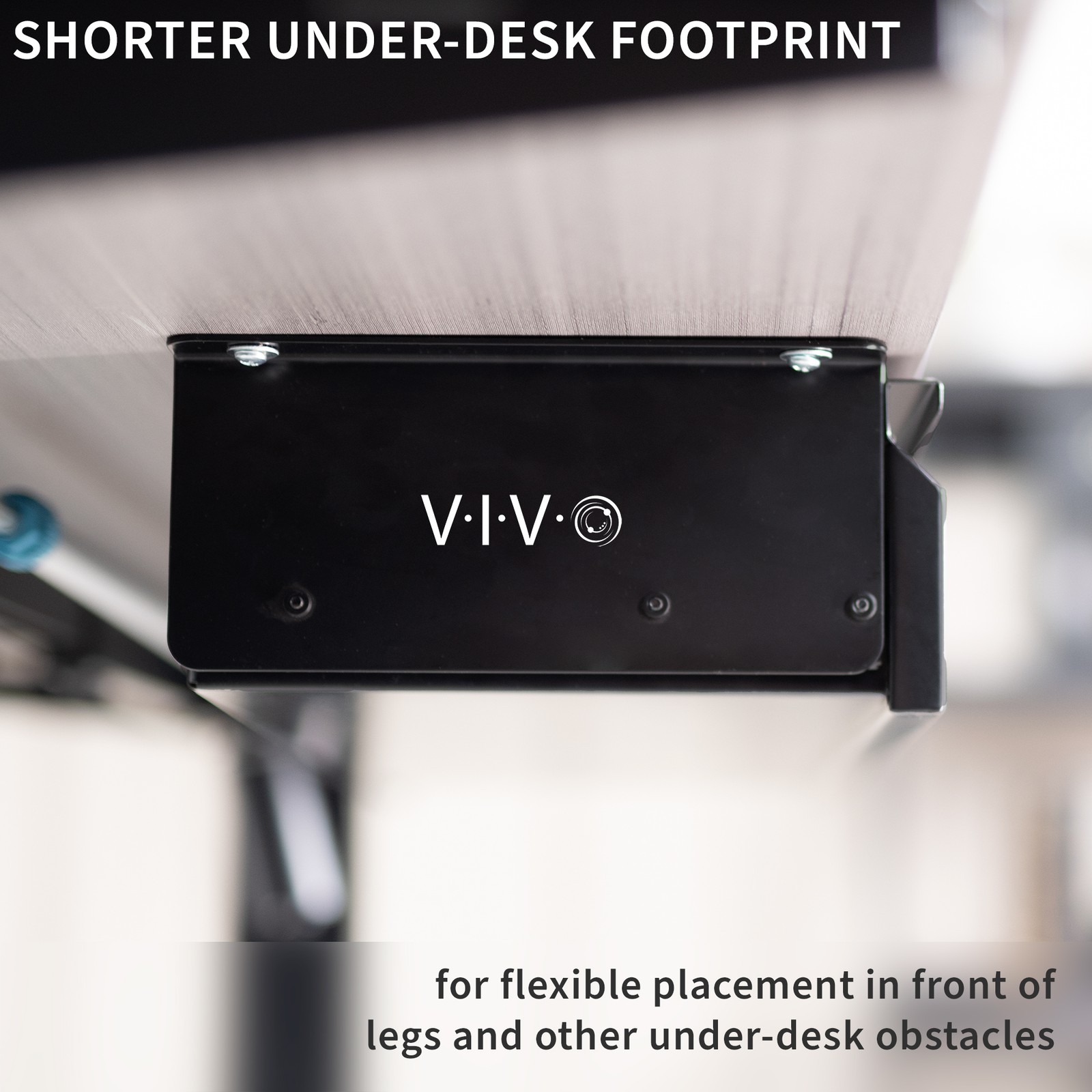 VIVO Black Space Saving 33″ Pull Out Under Desk Storage Drawer without Shell