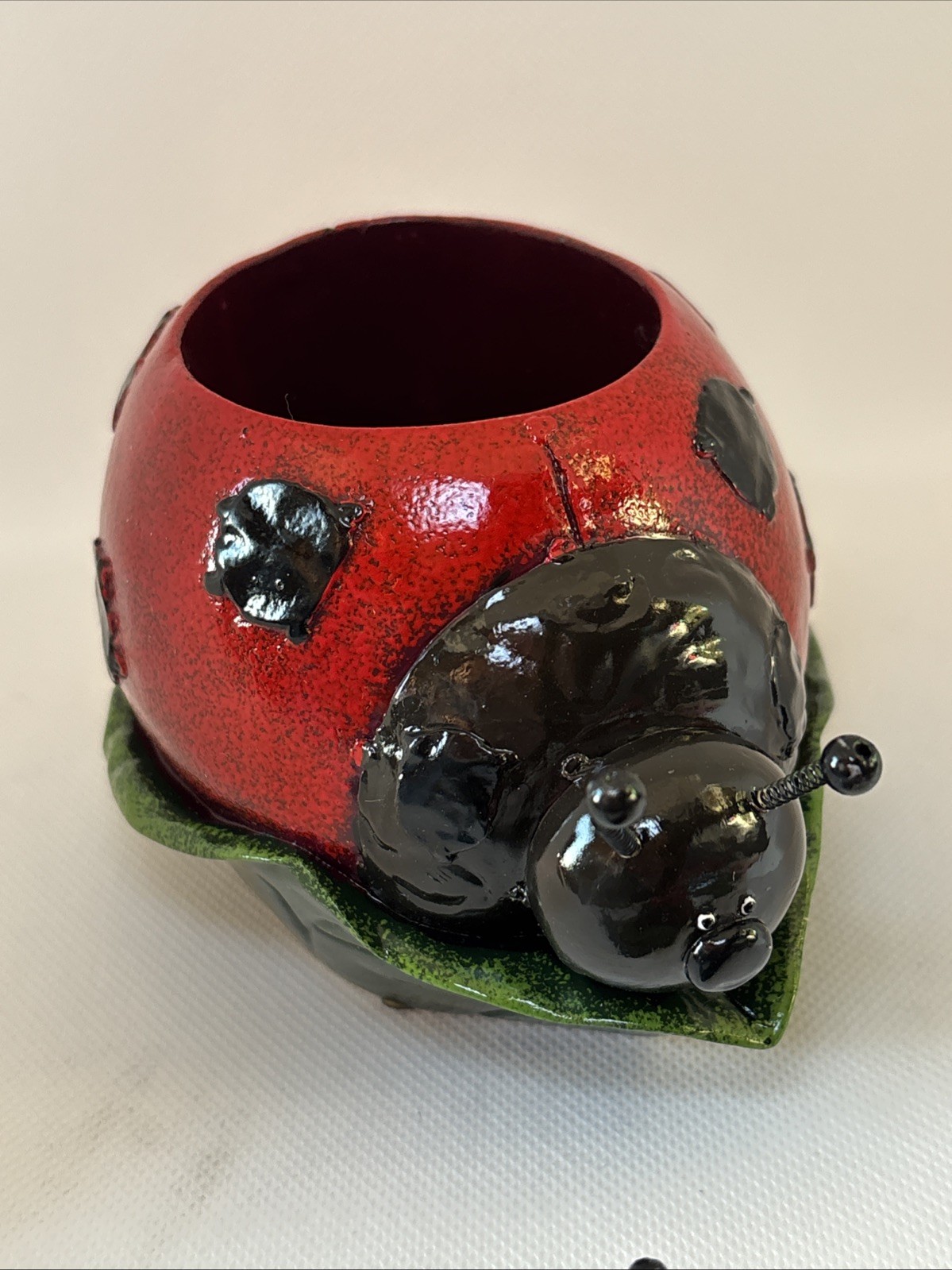 Vintage Ladybug Ceramic Desk Set. New Vintage. Wildlife Foundation Ranger Gift
