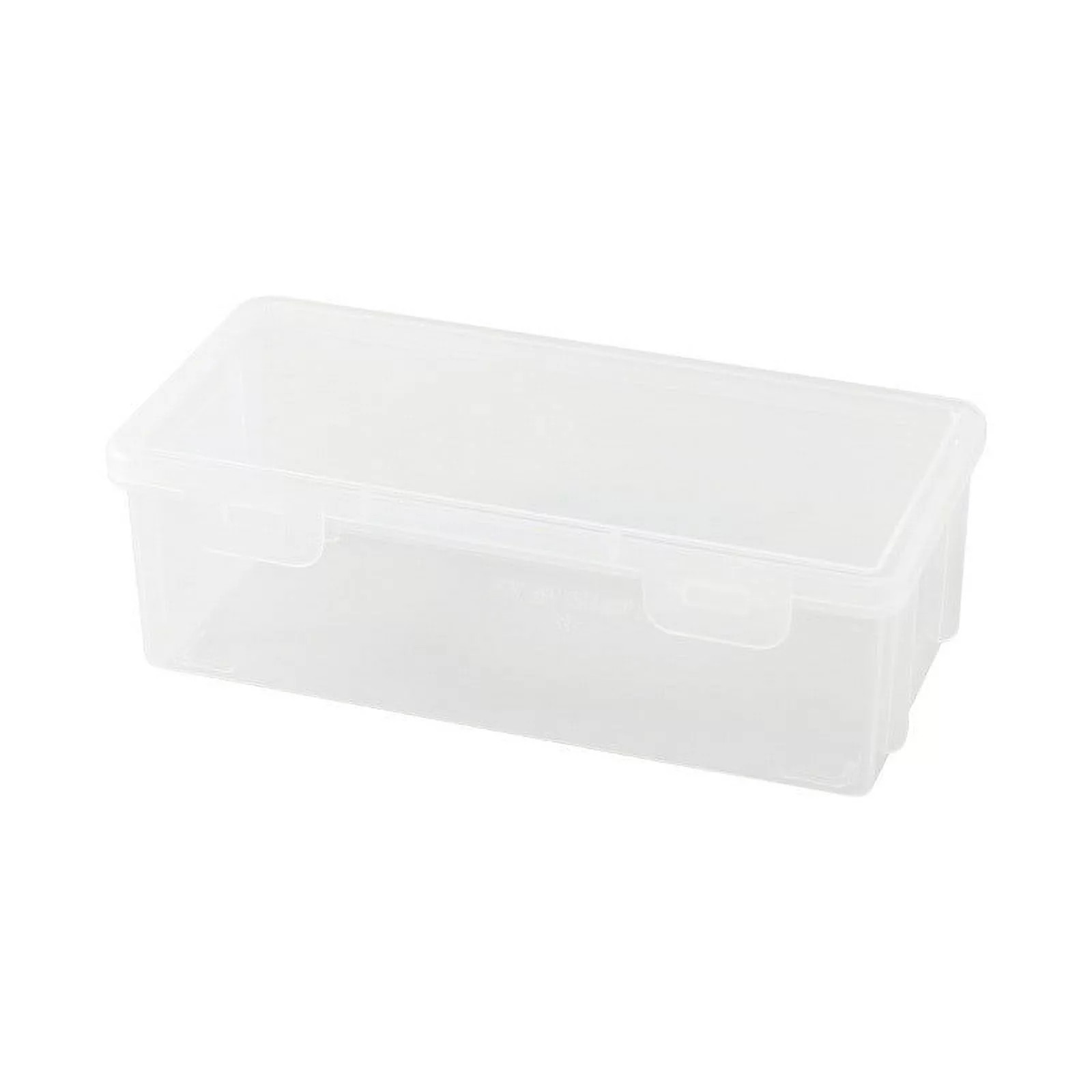 Extra Large Stackable Pencil Box – Clear Plastic Organizer for Pens, Markers, Cr