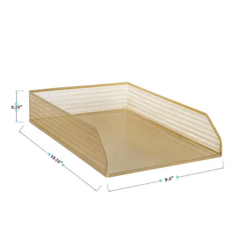 Gold Desk Organizer Set of 2