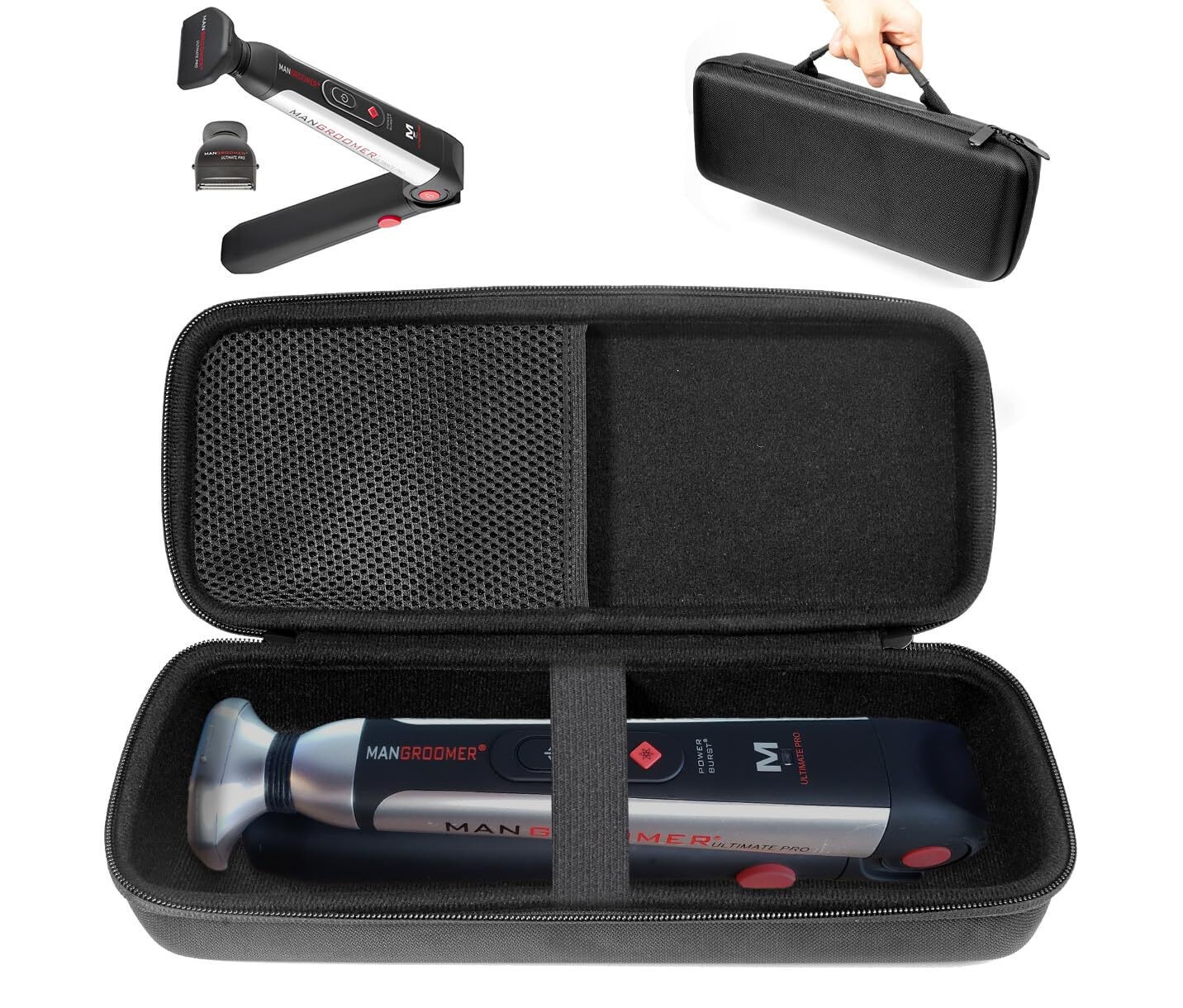 getgear Case for MANGROOMER Back Shaver Compatible with Ultimate PRO, Platinum P