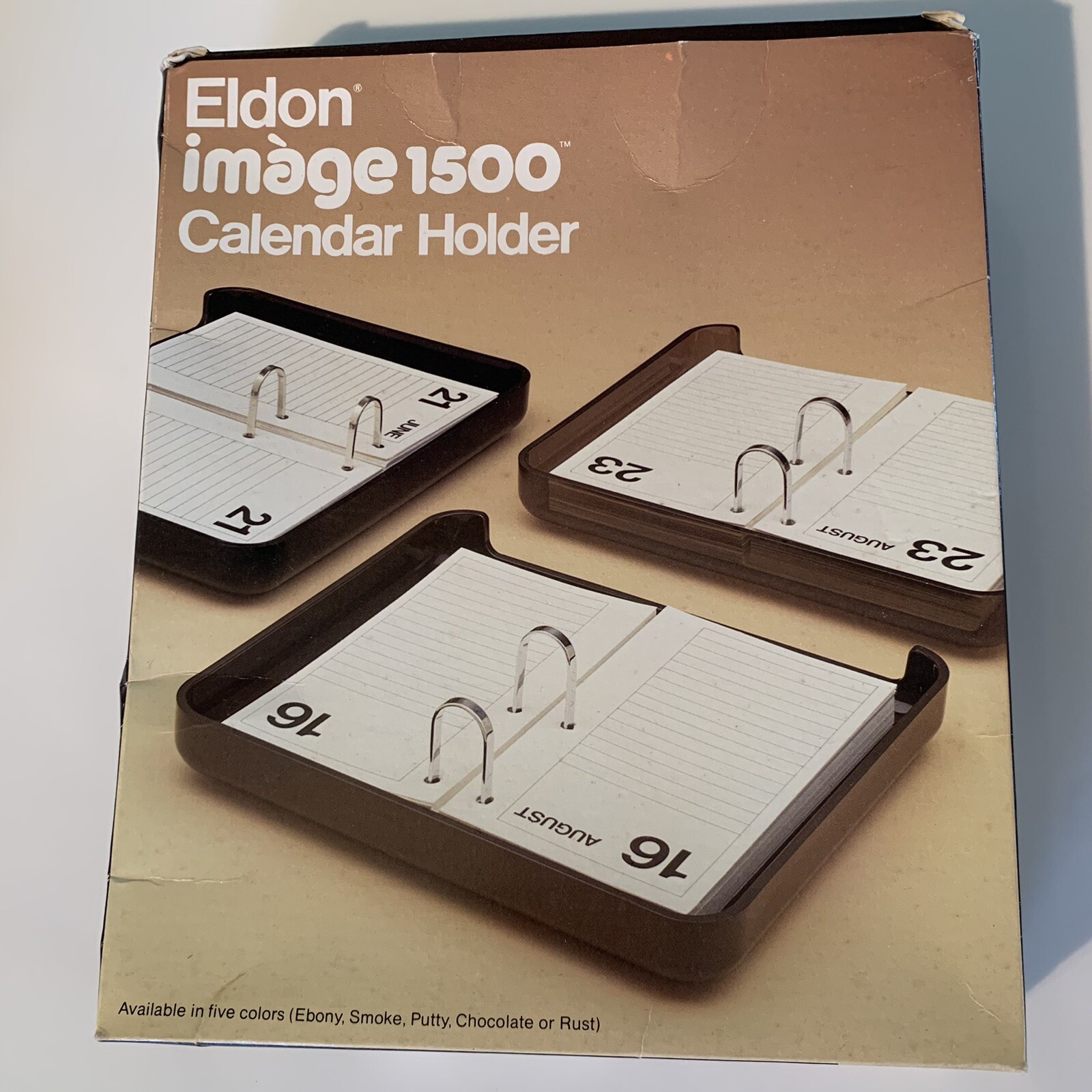 NEW Vintage 80’s Eldon Office Desk Set 3 Pcs image 1500 /SMOKE Retro MCM / NIB