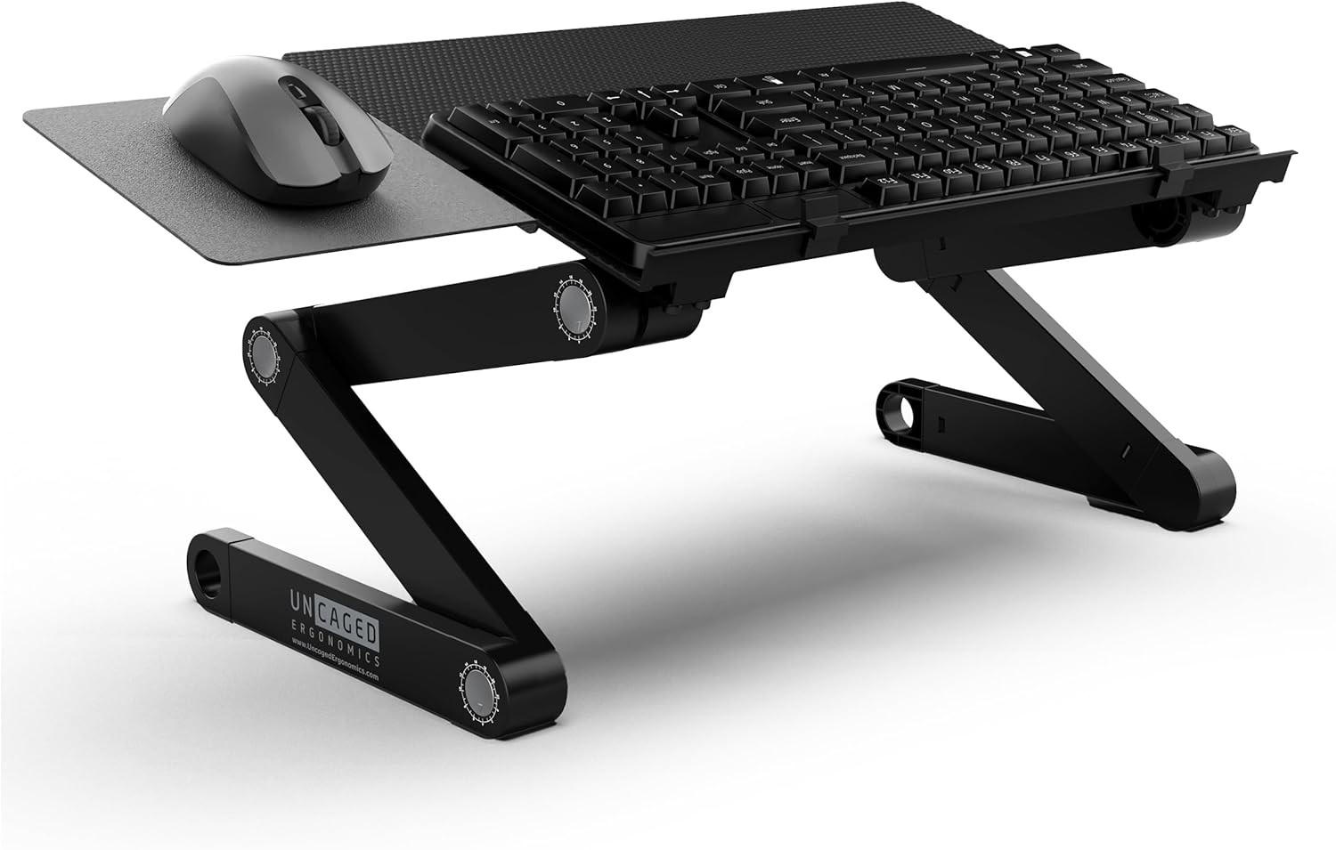 WorkEZ Adjustable Computer Keyboard Stand for Desk, 18L x 11W inches, Black
