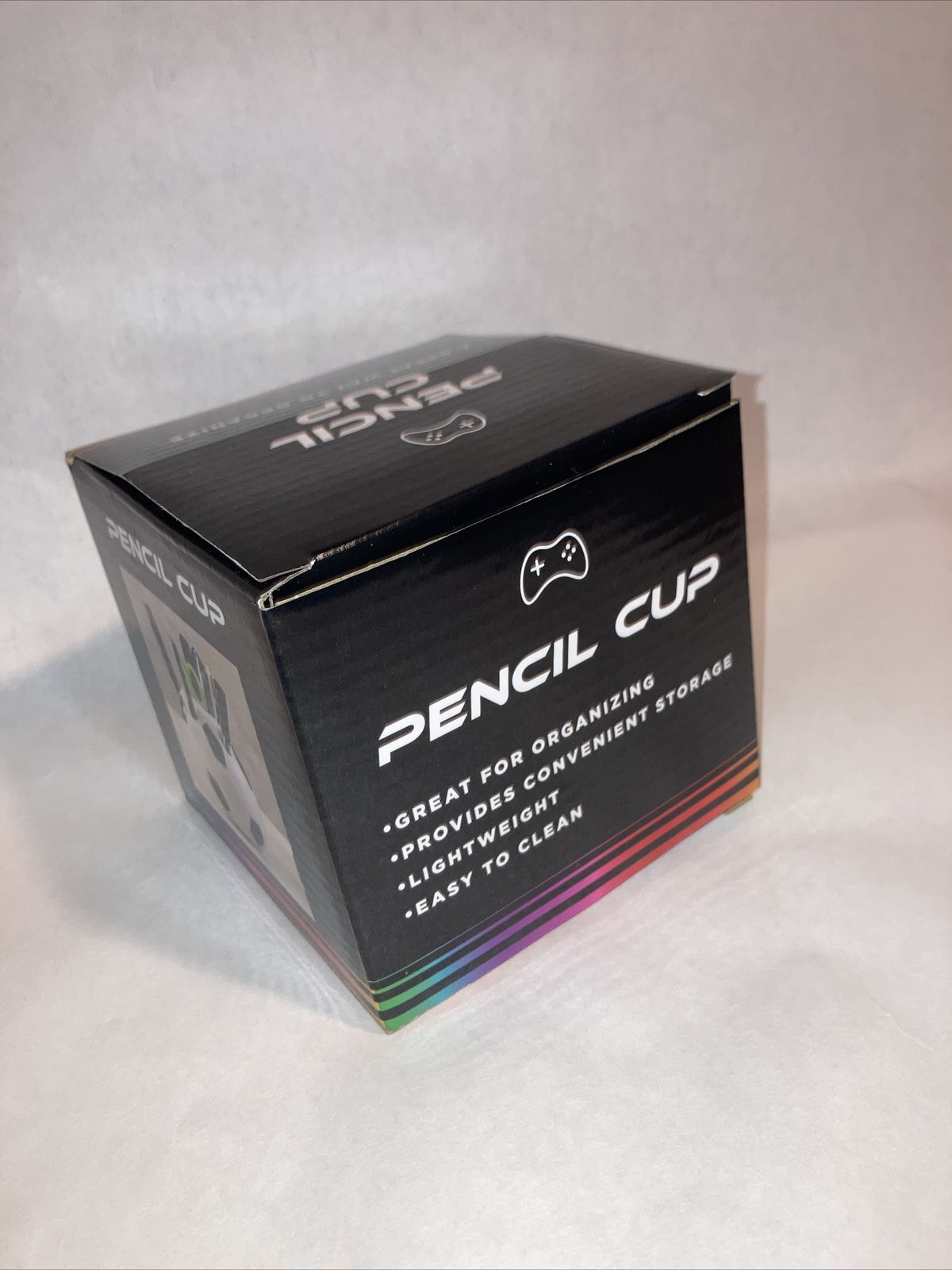 Best Brands Black and White Lightweight Soccer Ball Pencil Cup Holder