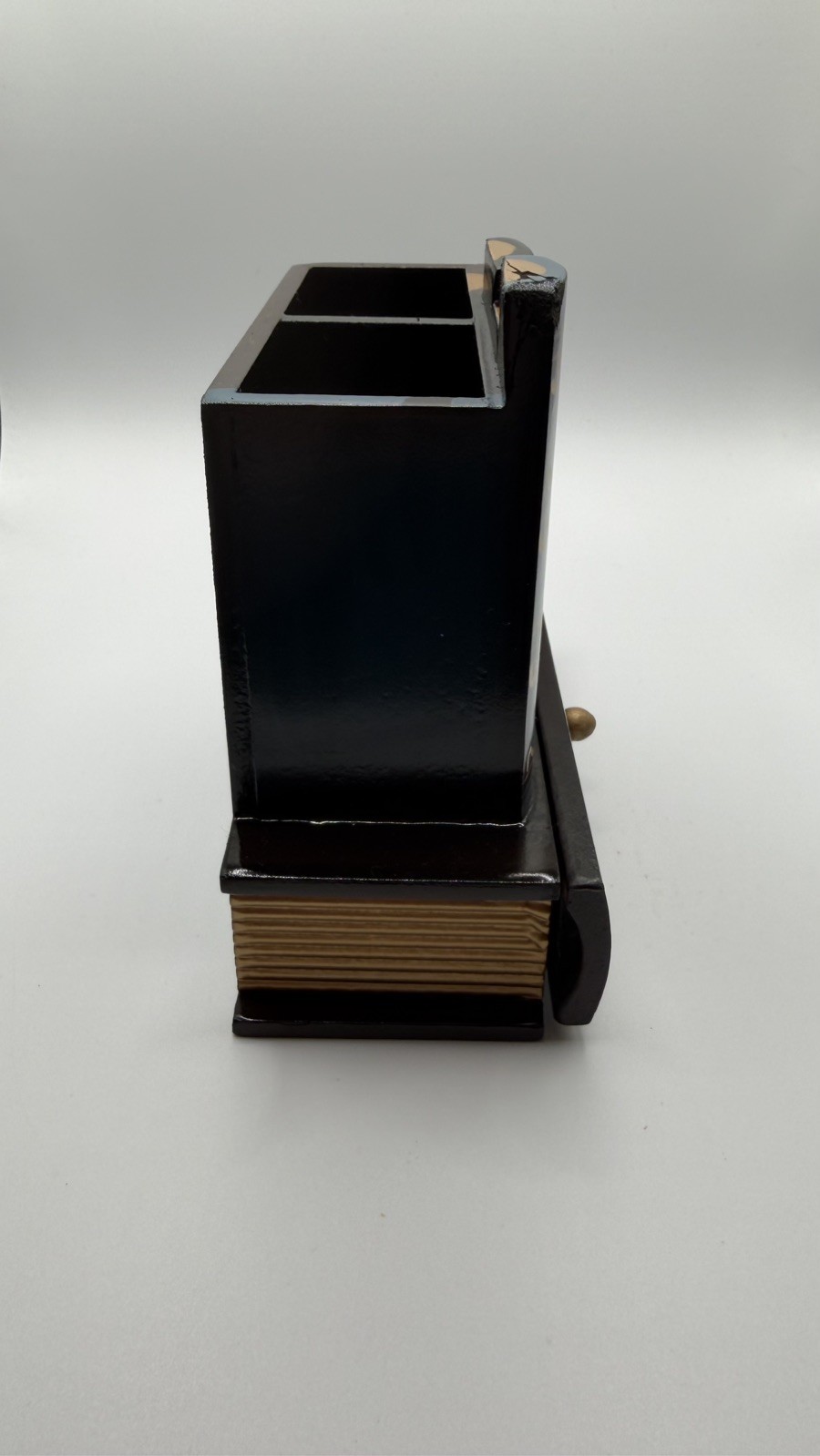 Decorative Library Books Design Wooden Office Supply Caddy Pencil Holder