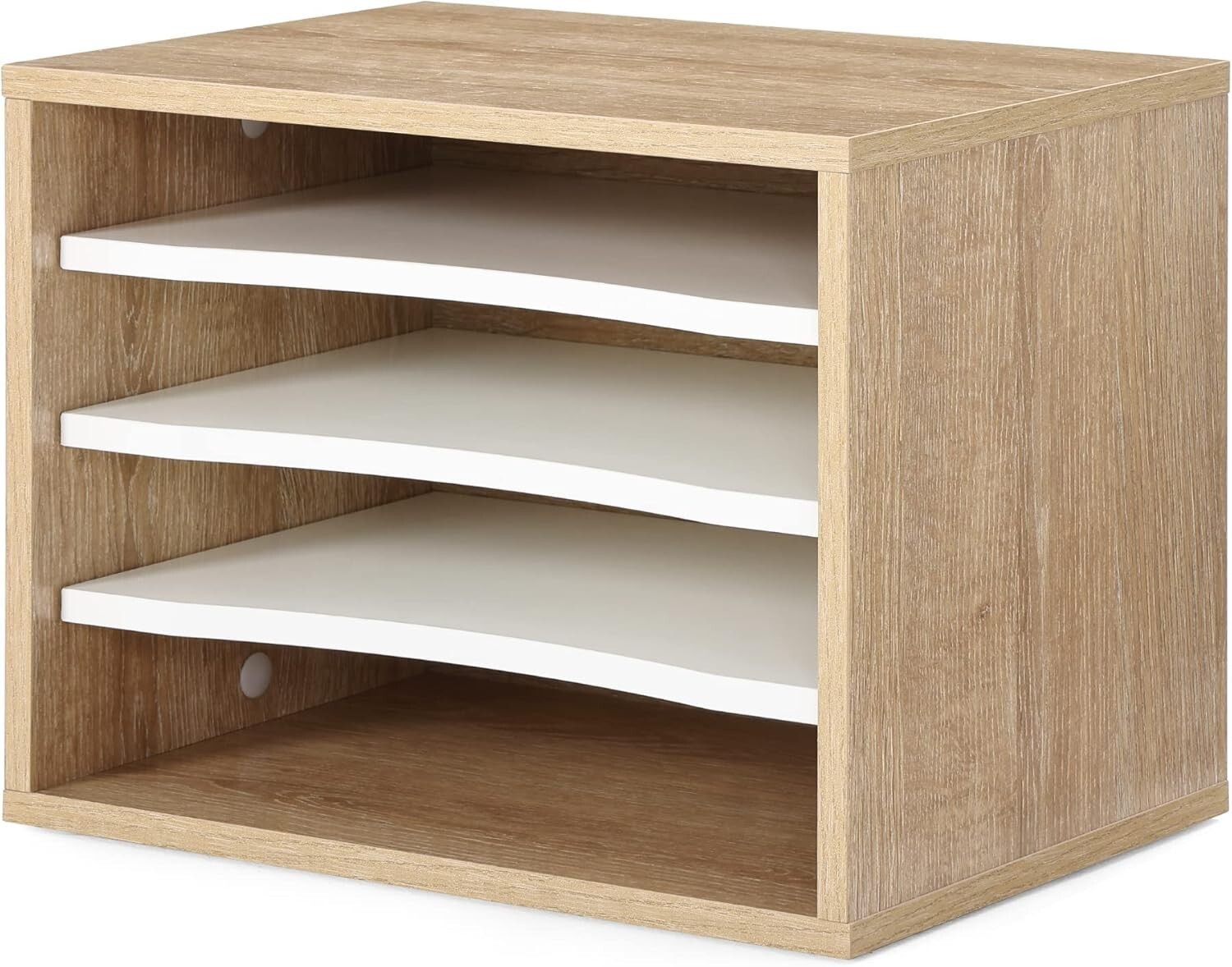 Versatile Light Wood Desk File Organizer – Perfect for Classroom & Home Office
