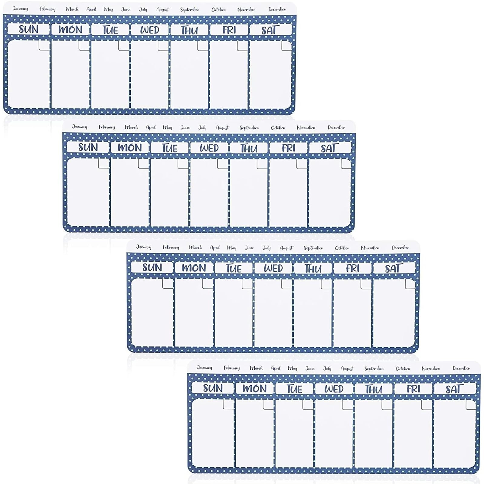 Juvale Dry Erase Weekly Calendar Magnet – Magnetic for white