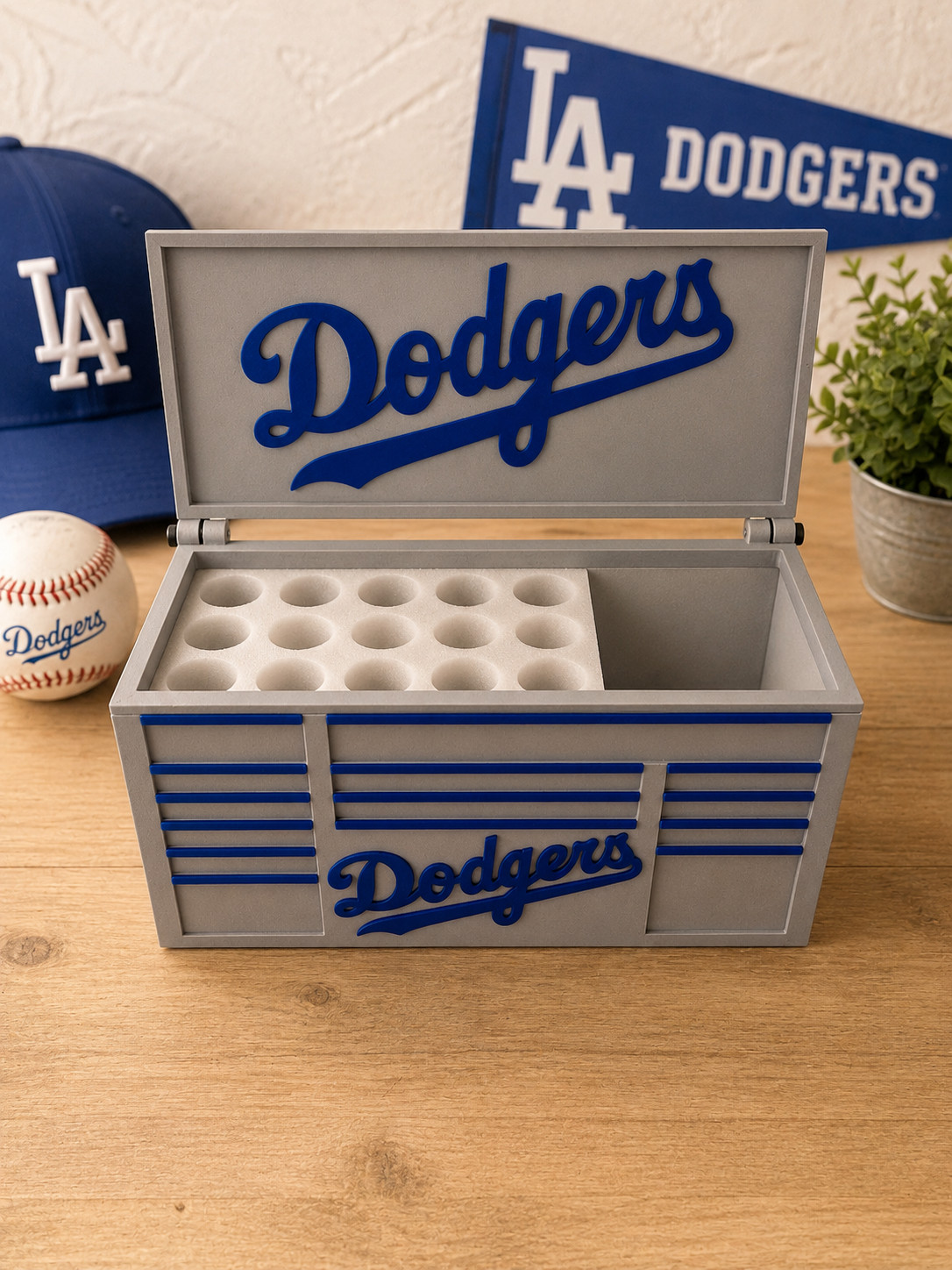 LA Dodgers Inspired Mini Toolbox Organizer – Desk Organizer