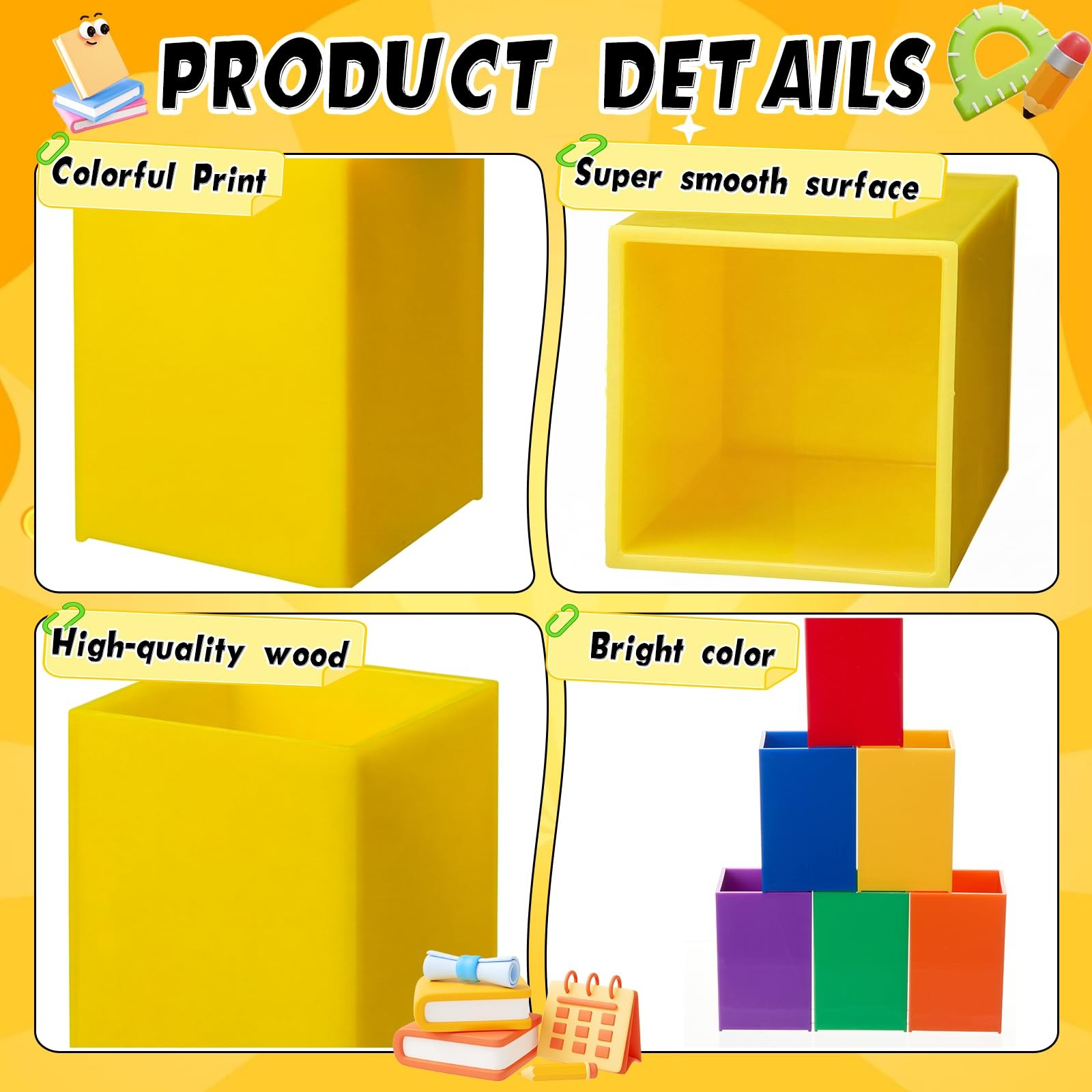 Sherr 24 Pack Back to School Supplies Rainbow Colors Pencil Holder First Day …