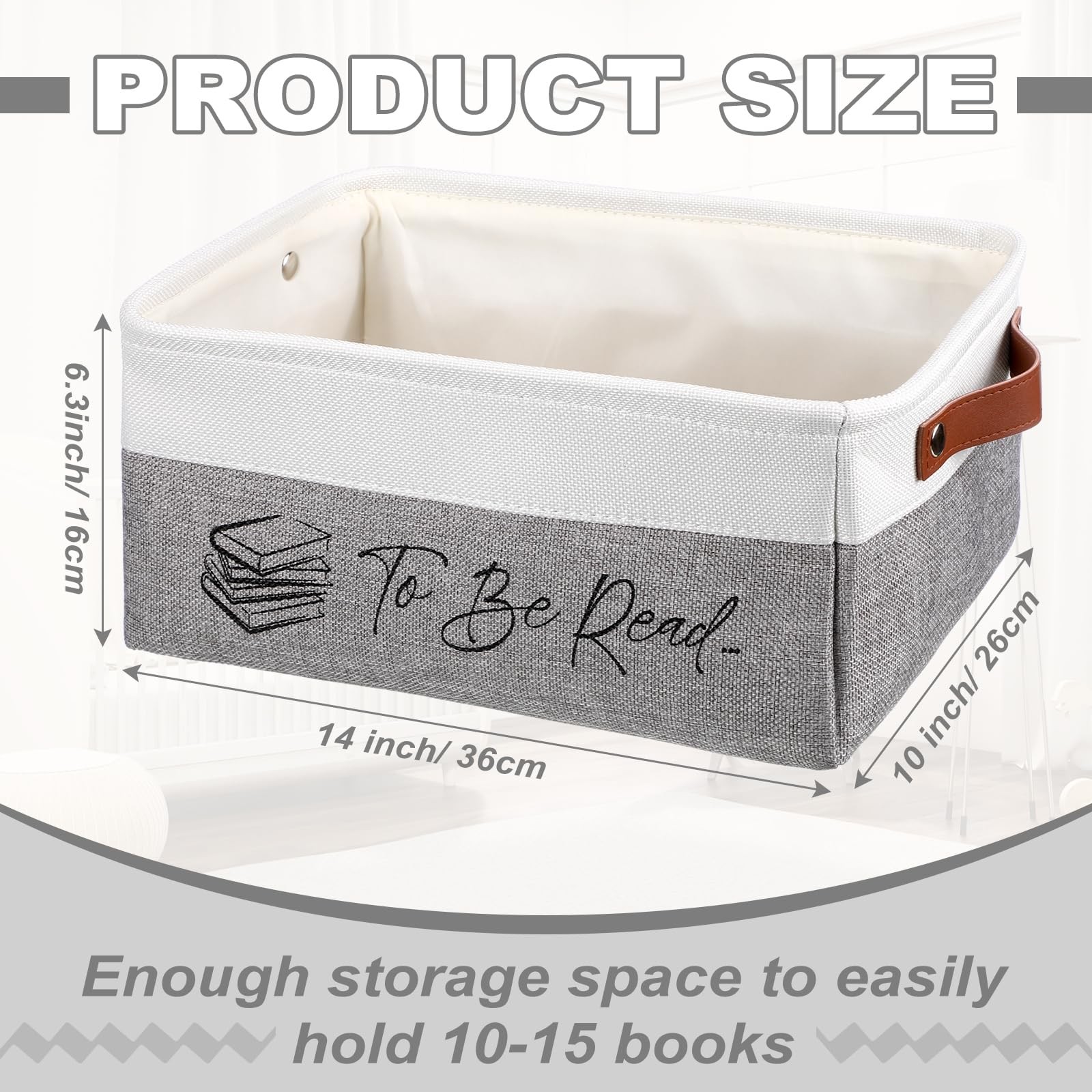 Book Lover Gifts TBR Book Storage Basket to Be Read List Storage Bin Bookish …
