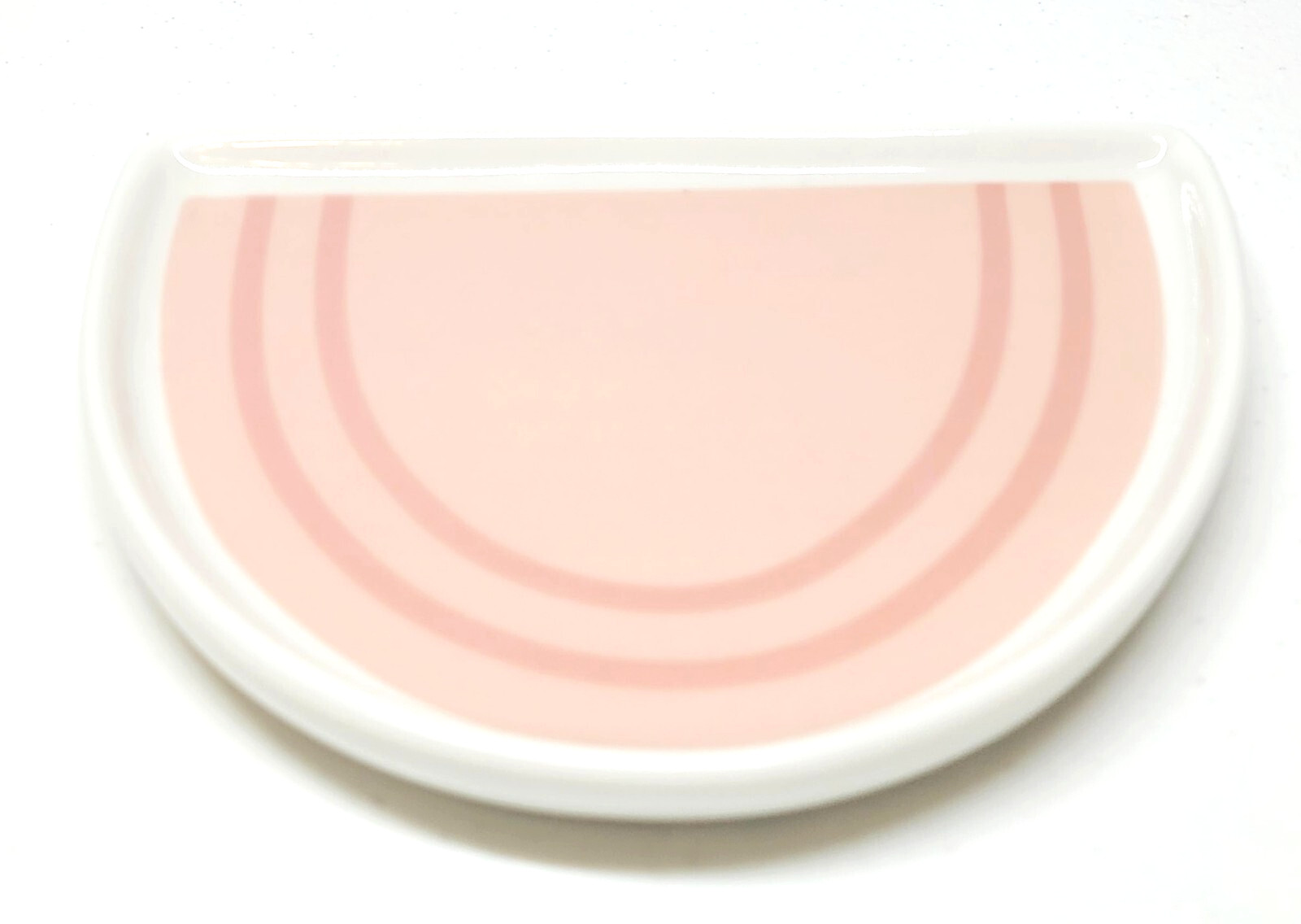Erin Condren Exclusive LE Ceramic Pink and White Rainbow Trinket Dish NEW NO BOX