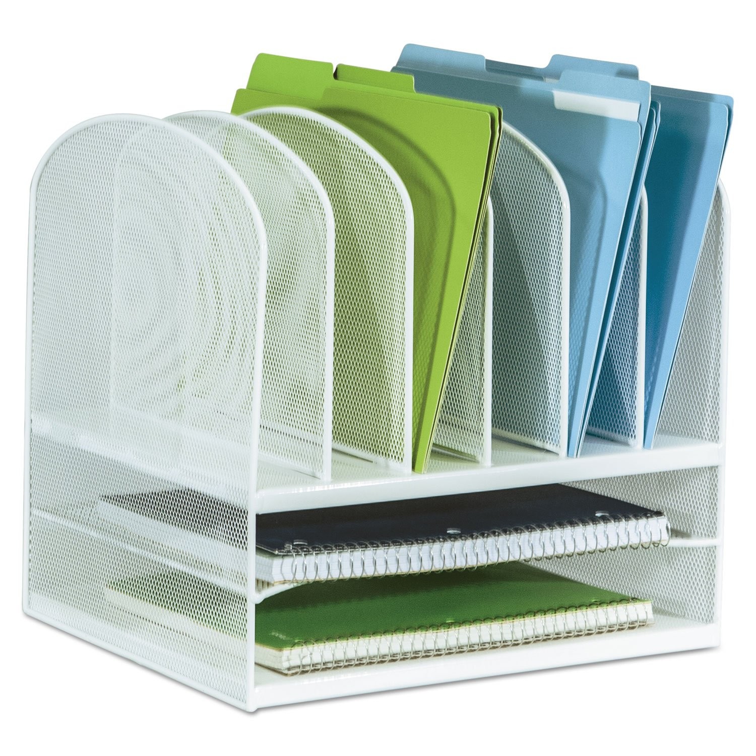 Safco Steel Mesh Onyx 2 Tray 6 Sorter – For Home Office And