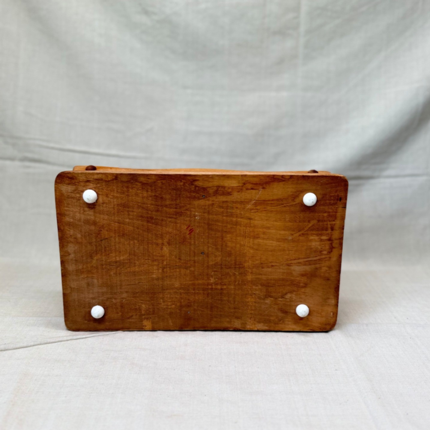 Vintage Wooden Mail Organizer Desktop Entryway Catchall Office Storage
