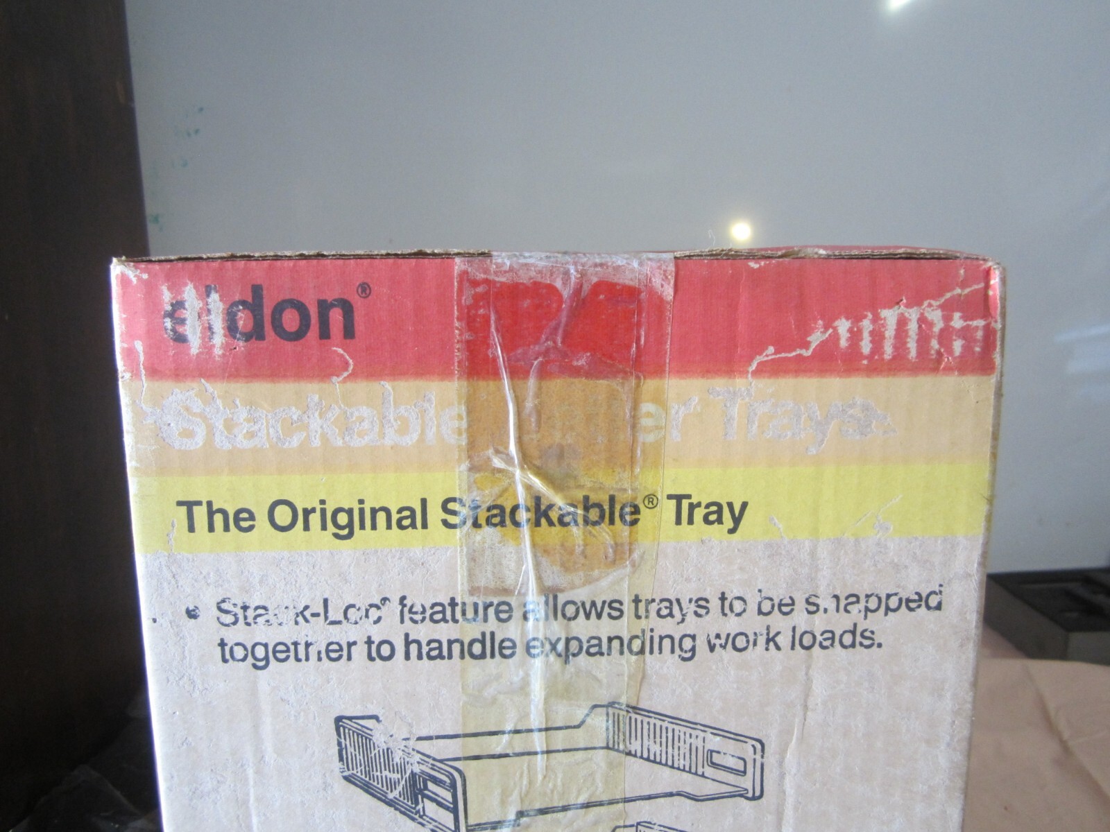 Vintage ELDON Plastic Trays 6 Pack Brand New in Box ( hard to find like that)
