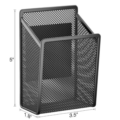 LUCYCAZ Magnetic Pen Holder – Single Small, Black with Soft Magnet – Small