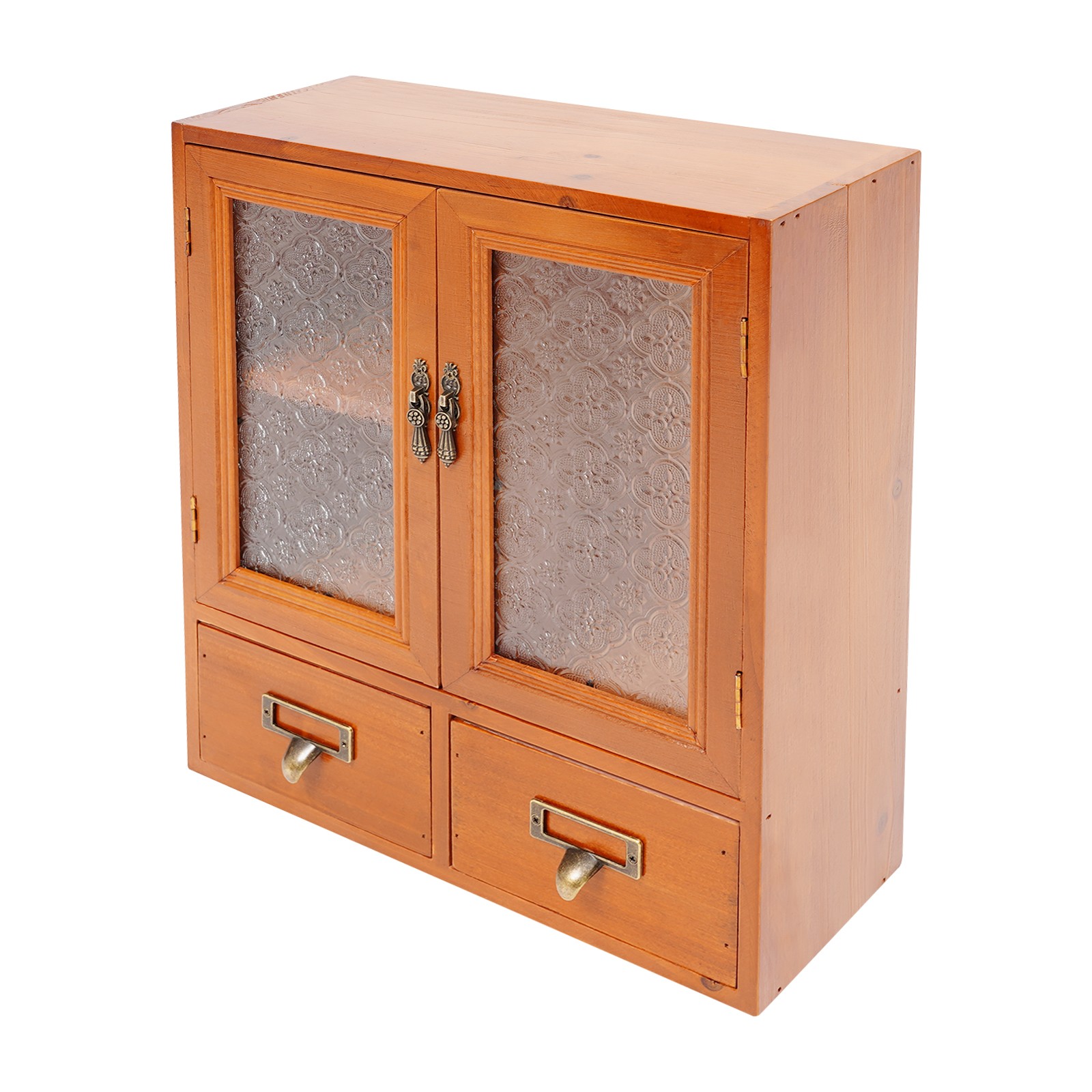 Vintage Tabletop Organizer, Wooden Storage Drawer Box, Storage Cabinet for Desk