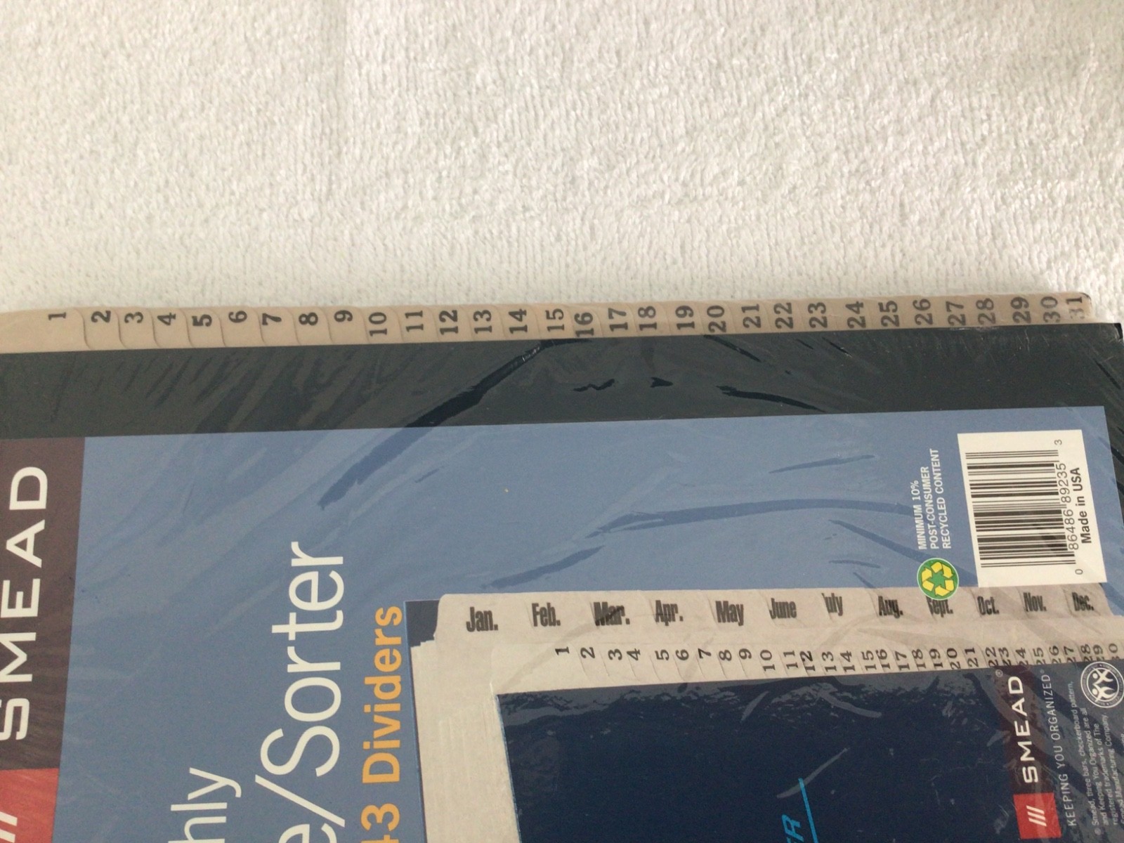 SMEAD Desk File/Sorter Daily (1-31) Monthly (Jan-Dec) 43 Dividers Letter Size