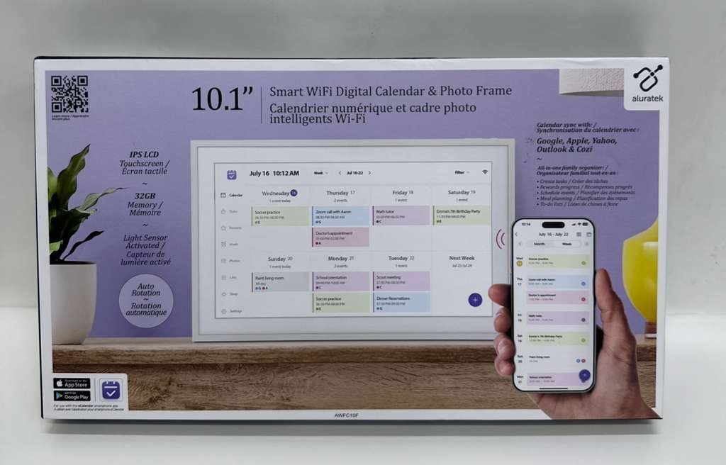 10.1 Inch Digital Calendar+Digital Picture Frame, 2026 Desk Calendar Smart WiFi